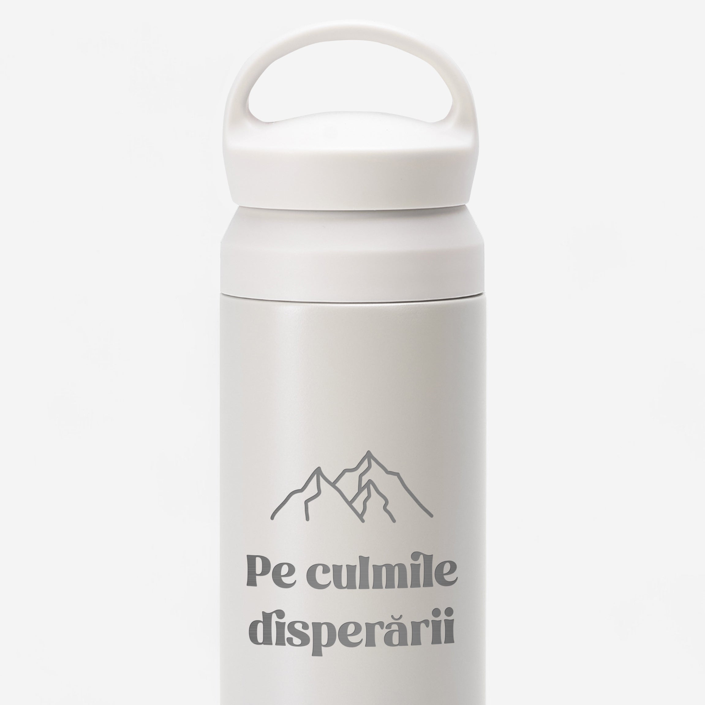 Termos gravat pe culmile disperării cadou pentru iubitorii de munte