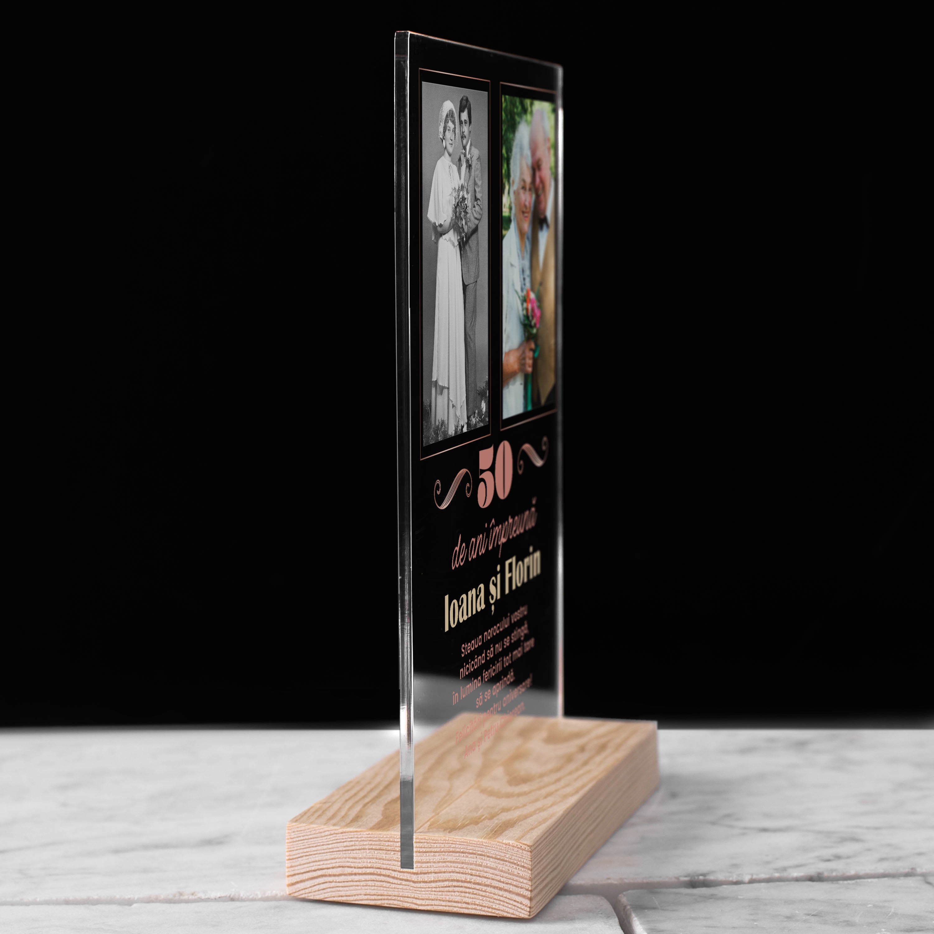 Personalizowana statuetka na pamiątkę 50 Rocznicy Ślubu prezent na 50 rocznicę ślubu pamiątka 50 rocznicy ślubu