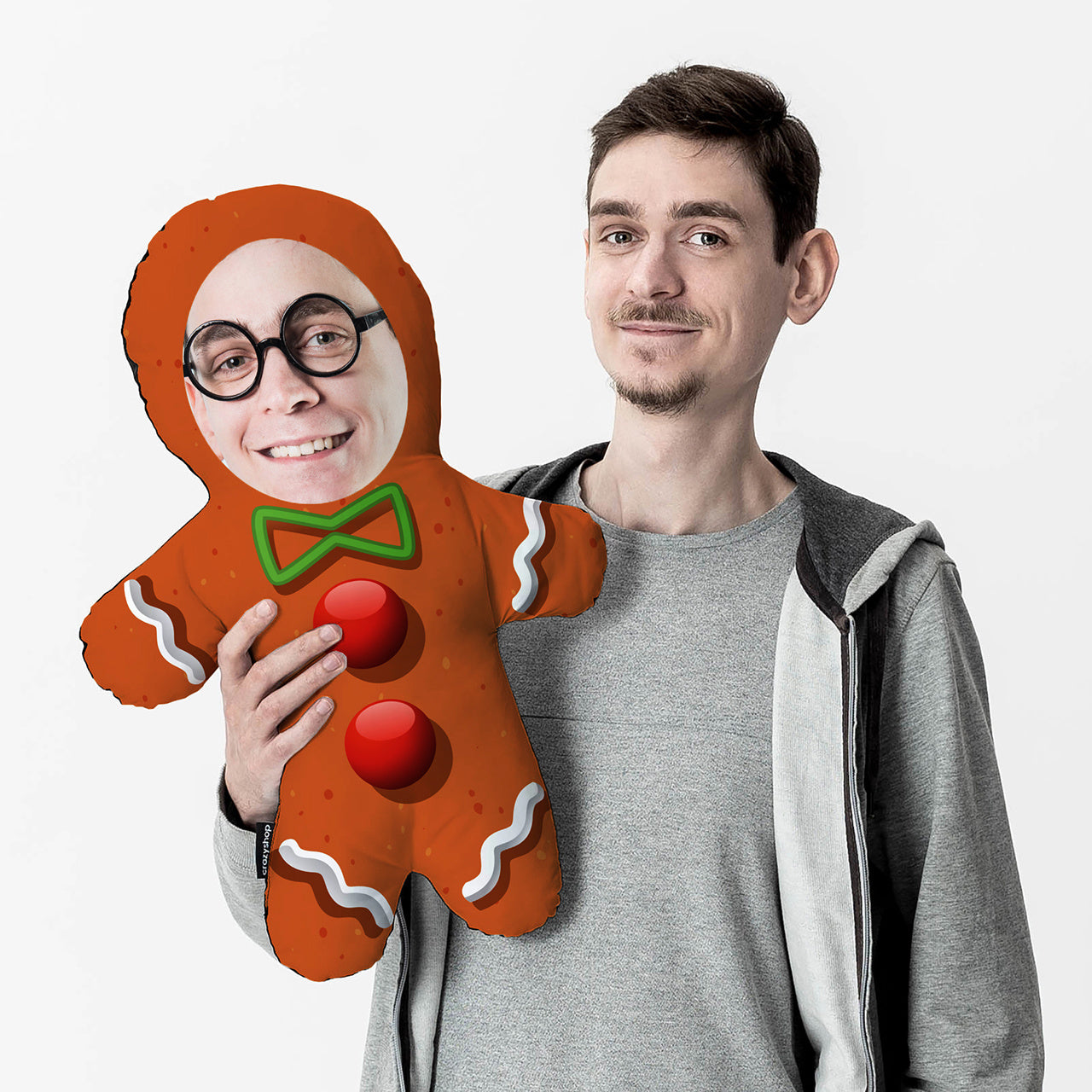 Oryginalna poduszka świąteczna - piernik prezent na święta prezent świąteczny poduszka piernik