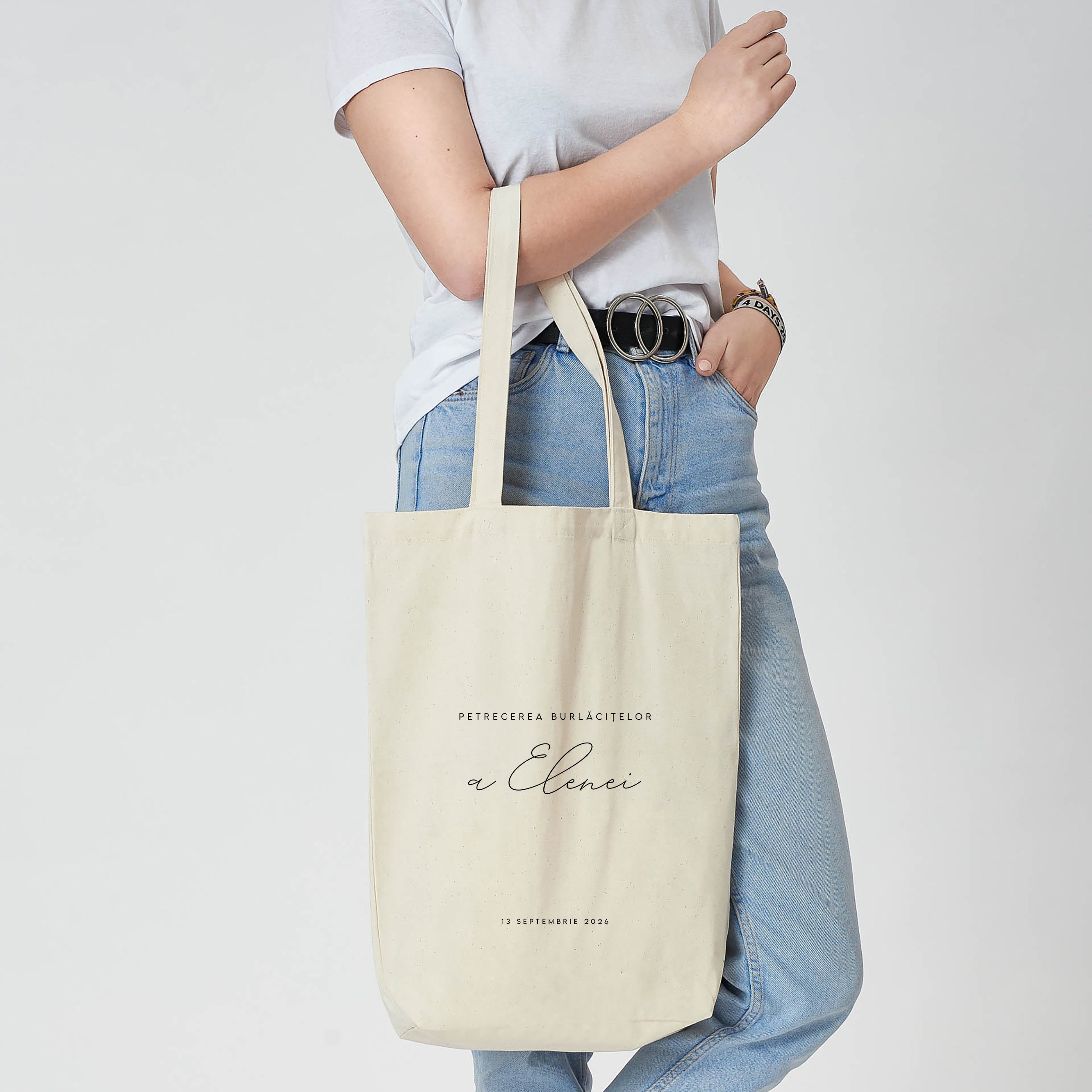 Geantă personalizată pentru petrecerea burlăcițelor