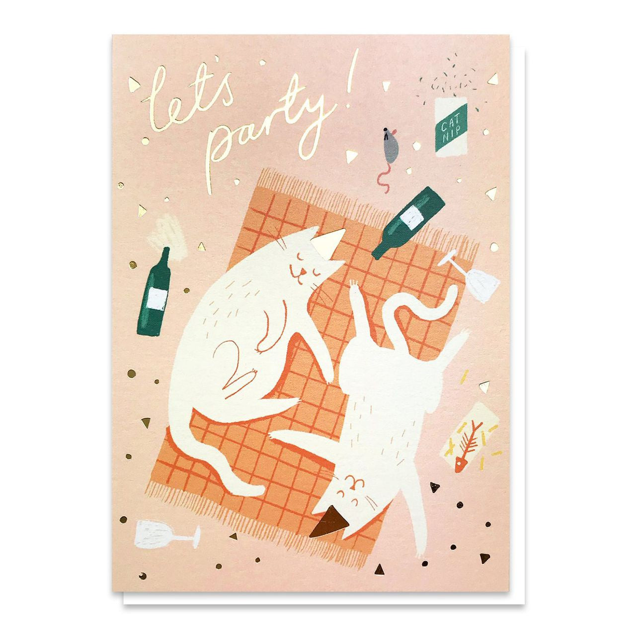 Kartka urodzinowa kotki Lets Party kartka z kotami