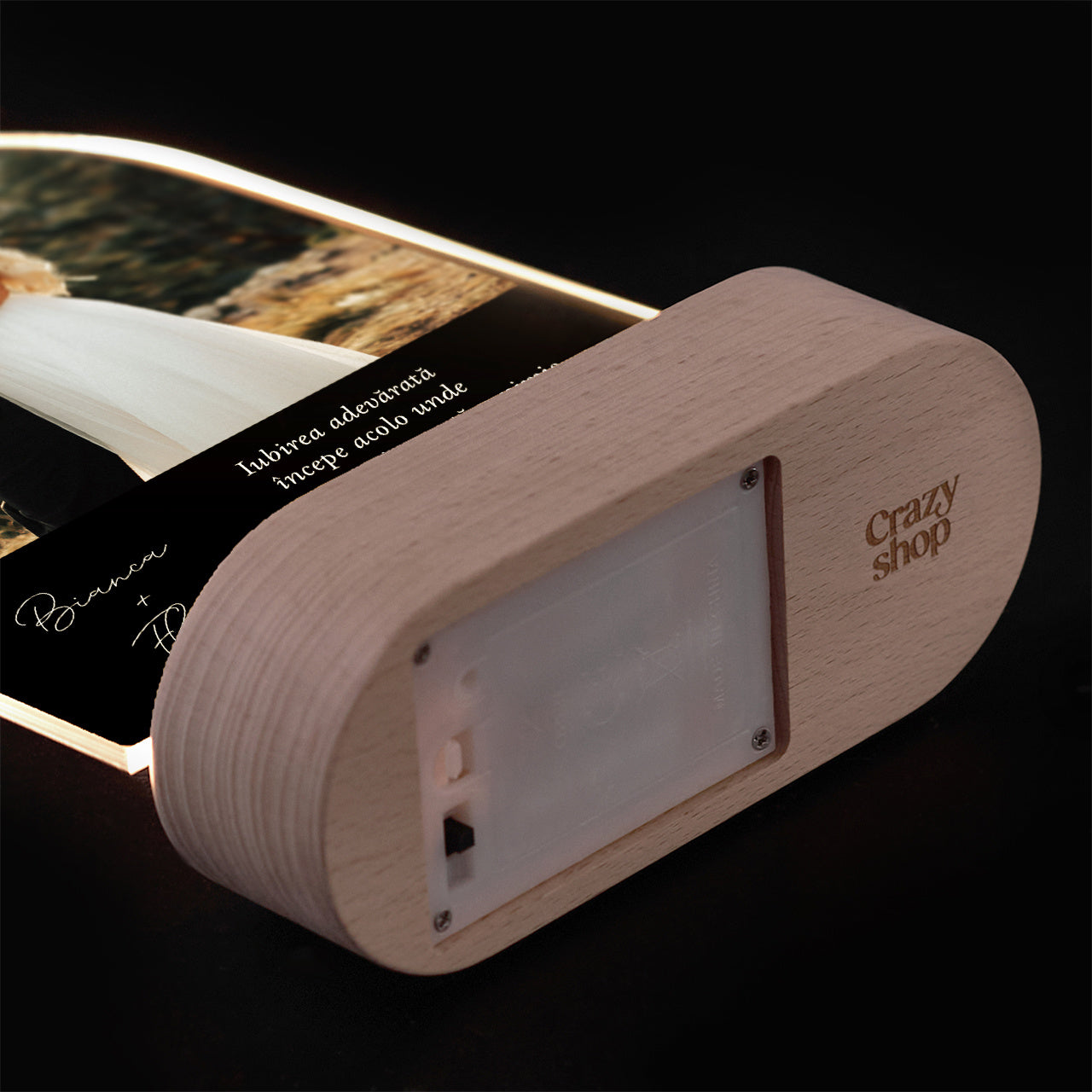 Lampka led z personalizacją - pamiątka ślubna dla Pary Młodej romantyczny prezent na wesele dla pary młodej