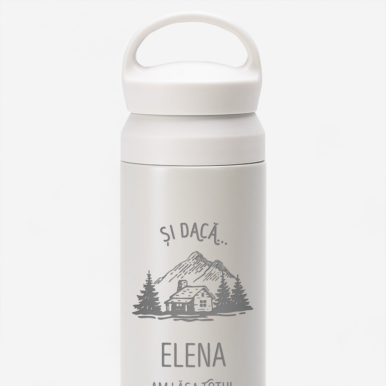 Termos grawerowany - prezent dla miłośnika Bieszczad prezent dla miłośnika gór termos z grawerem