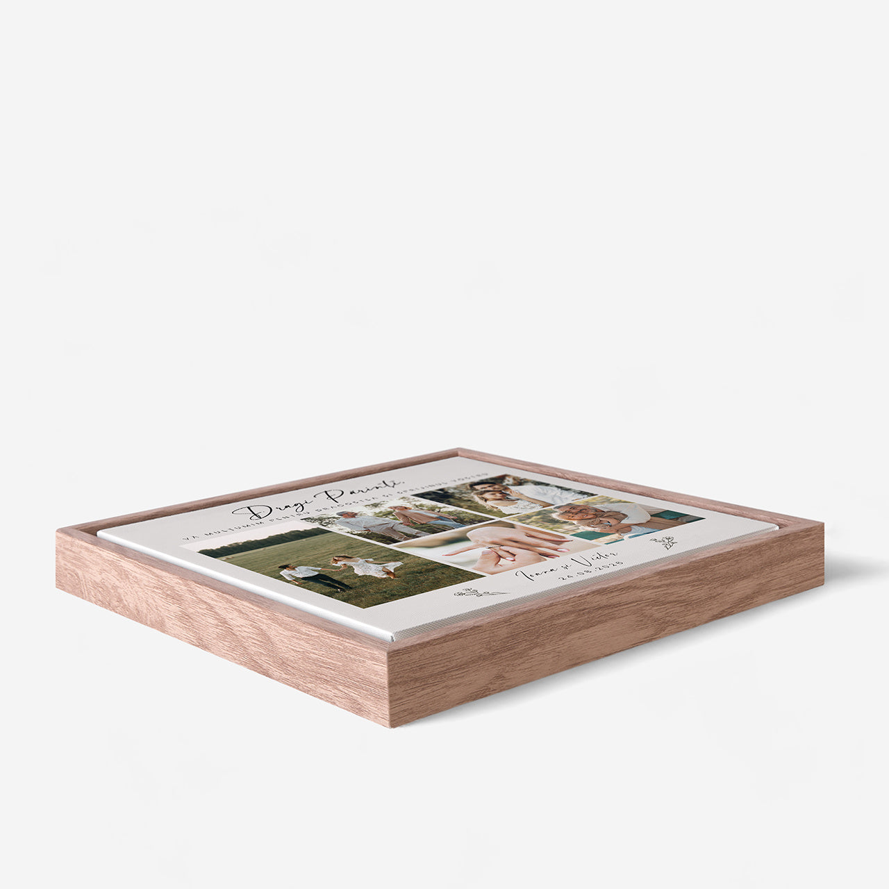 Fotografie pe pânză cu ramă – mulțumire pentru părinți