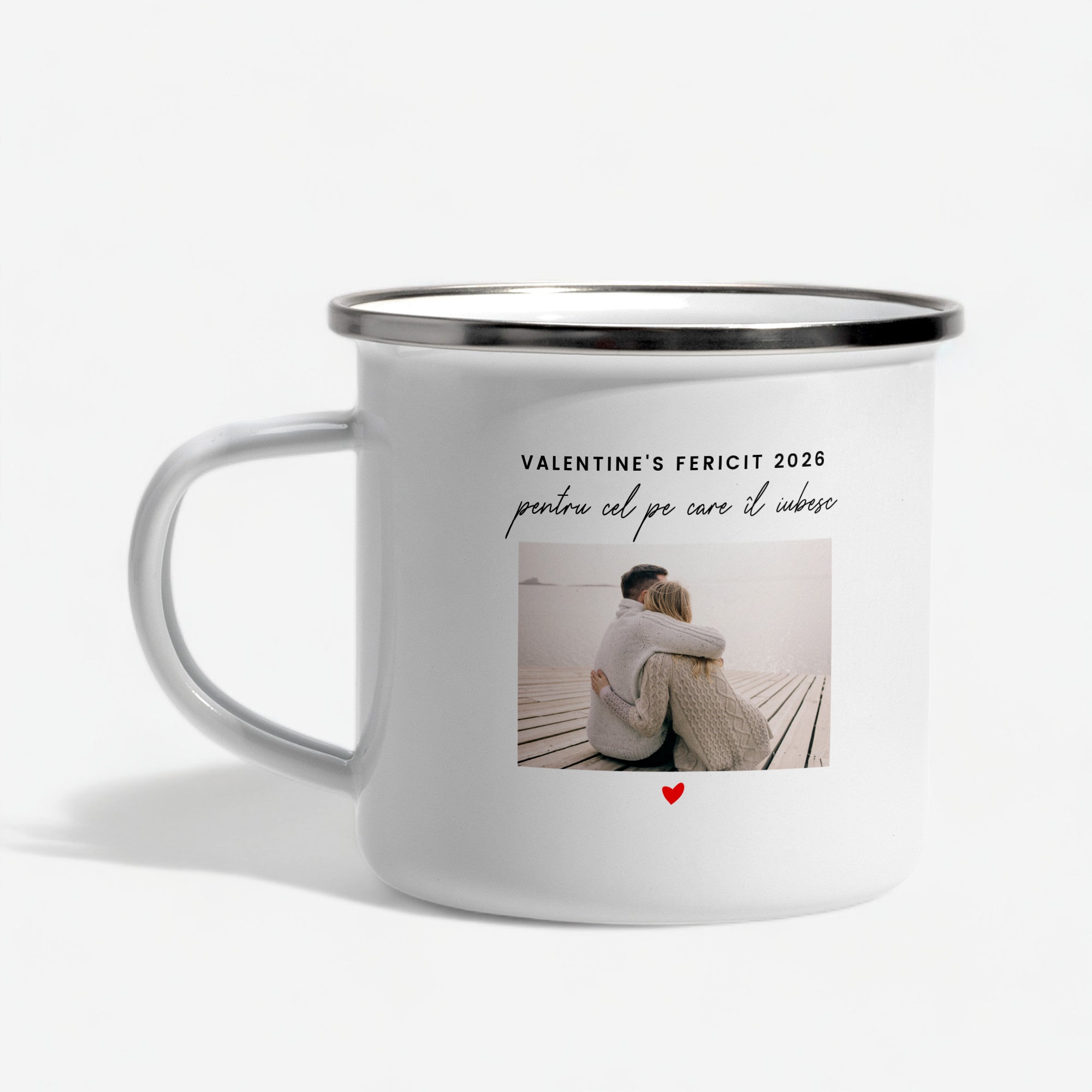 Cană de Valentine’s Day cu fotografie - cadou pentru el