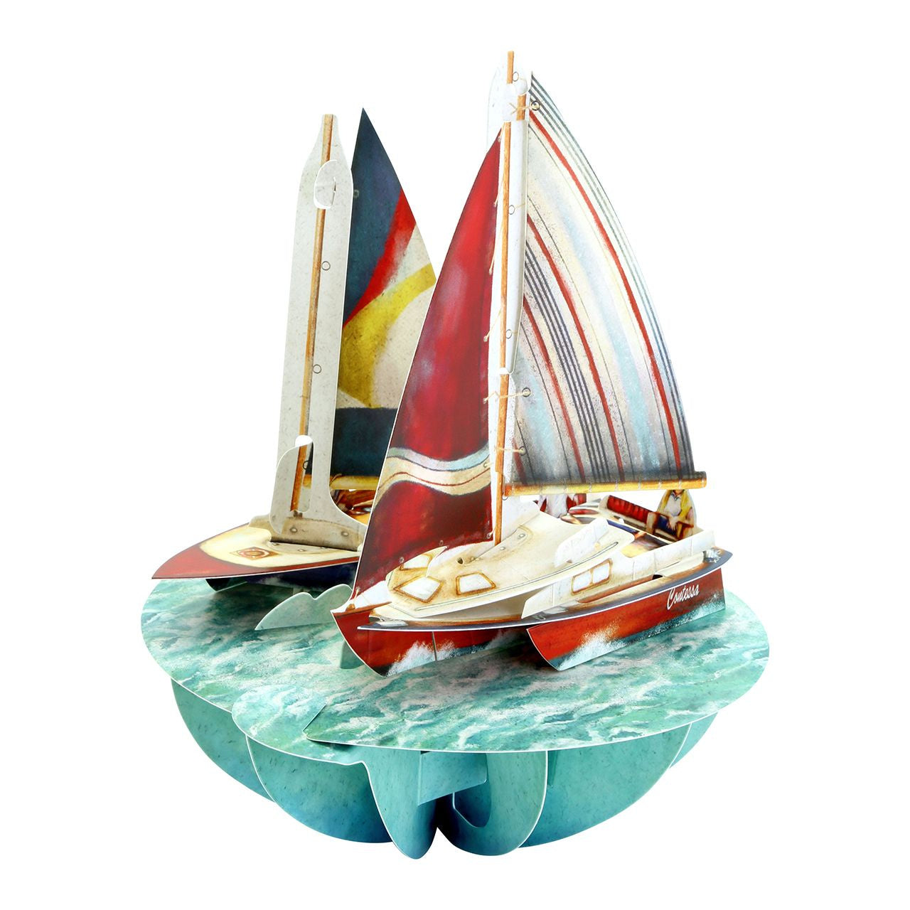 Felicitare pliabilă – Sailing – cadou pentru marinar