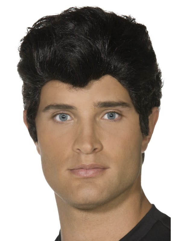Perucă pentru bărbați GREASE neagră