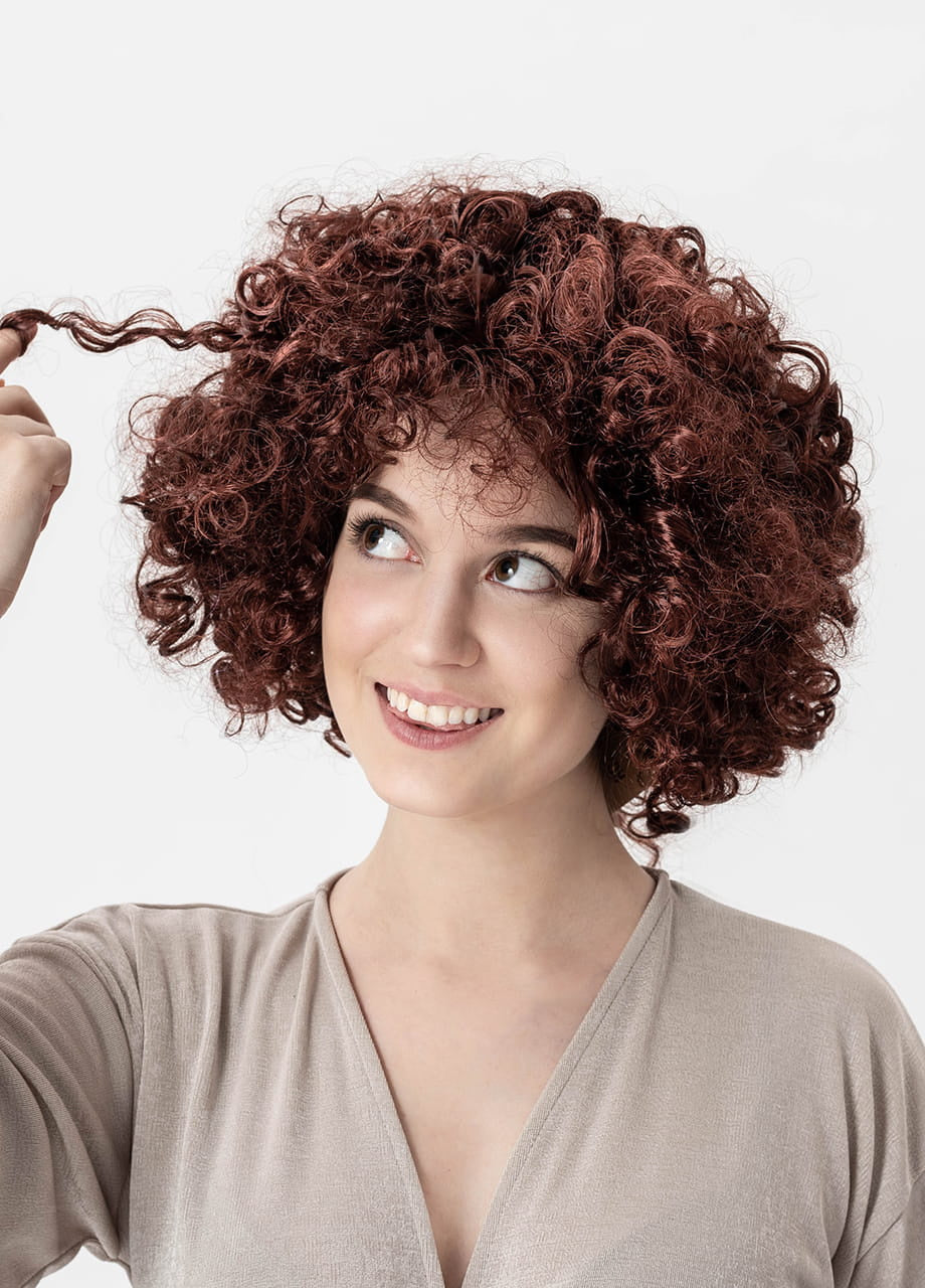 Perucă pentru petrecere afro loki scurte