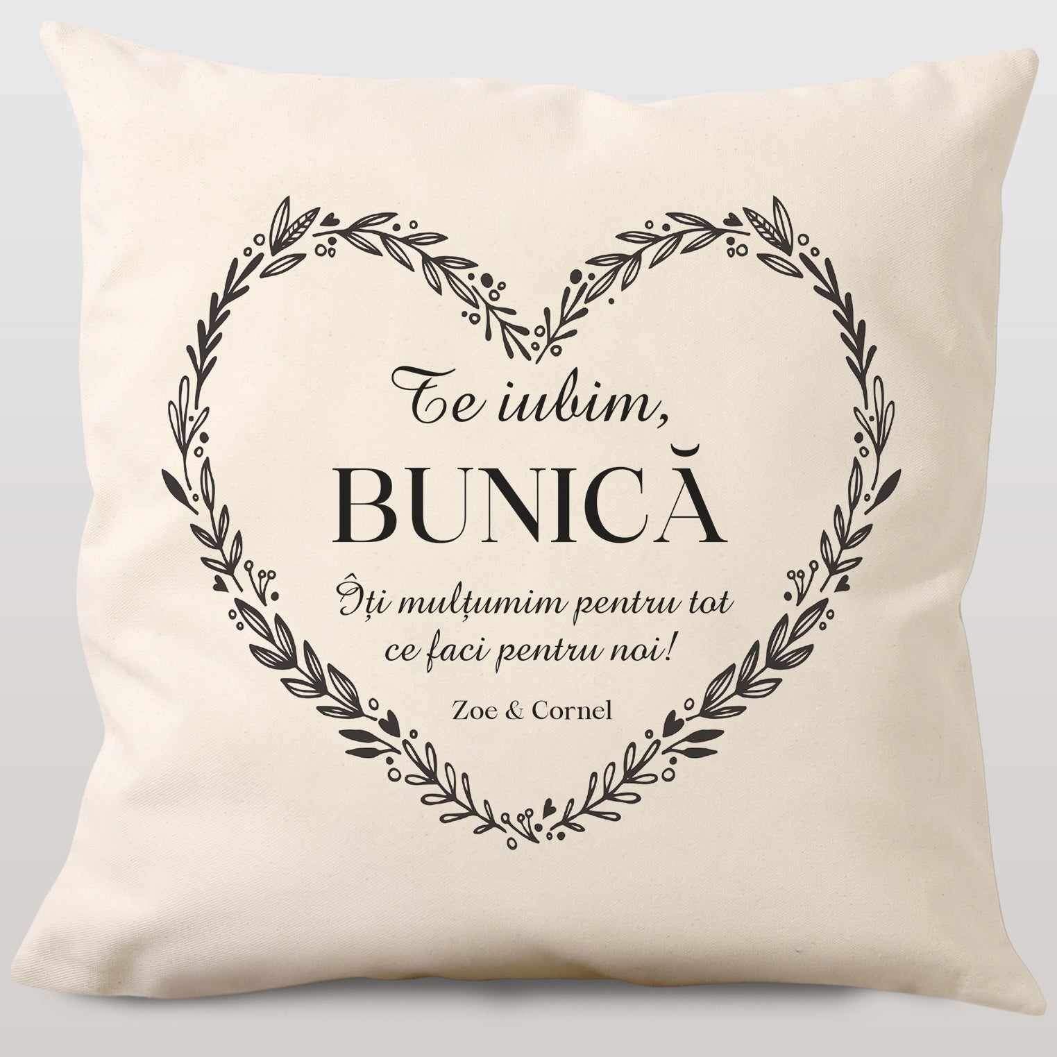 Poduszka z własnym napisem - prezent dla babci poduszka dla babci prezent na Dzień Babci