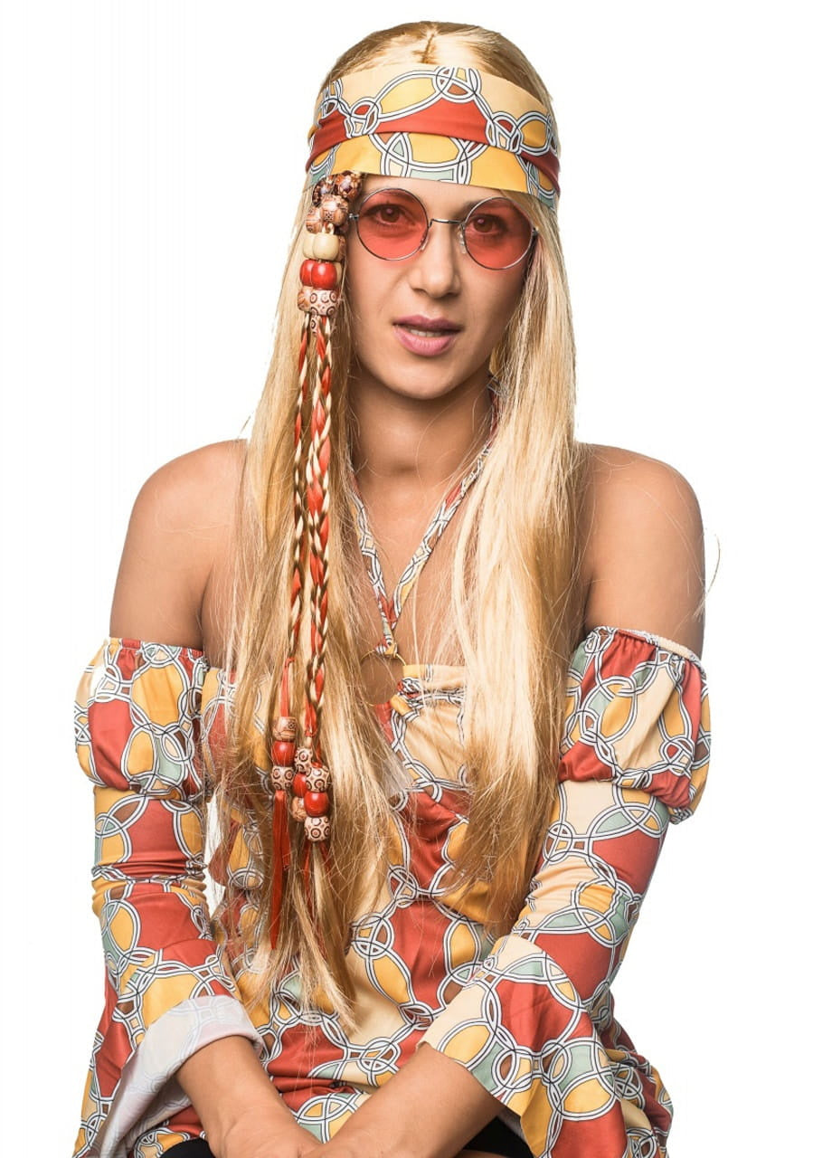 Perucă de carnaval HIPPIE - Anii ’70