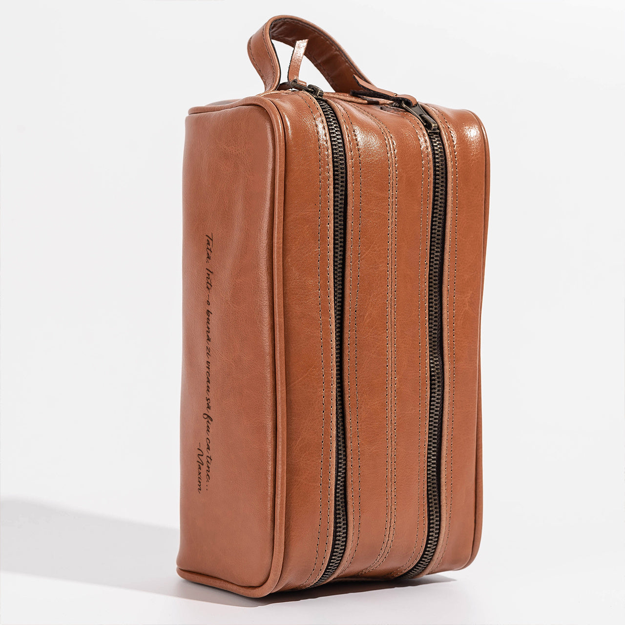 Skórzana kosmetyczka na Dzień Taty kosmetyczka dla Taty praktyczny prezent dla Taty prezent na Dzień Taty