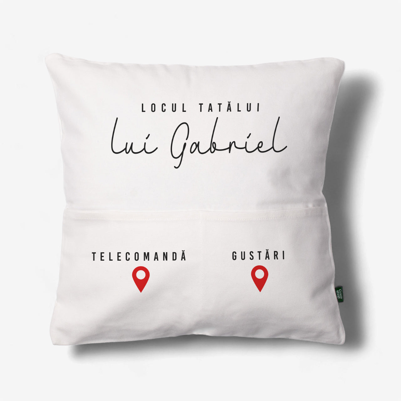 Pernă personalizată – cadou pentru tata