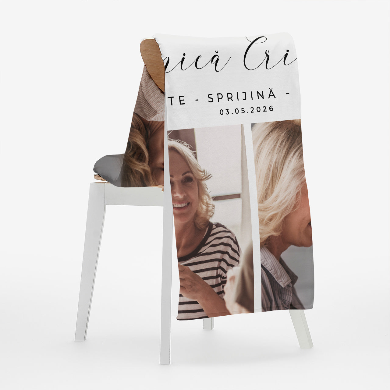 Pătură personalizată pentru mamă – cadou cu fotografie pentru mamă