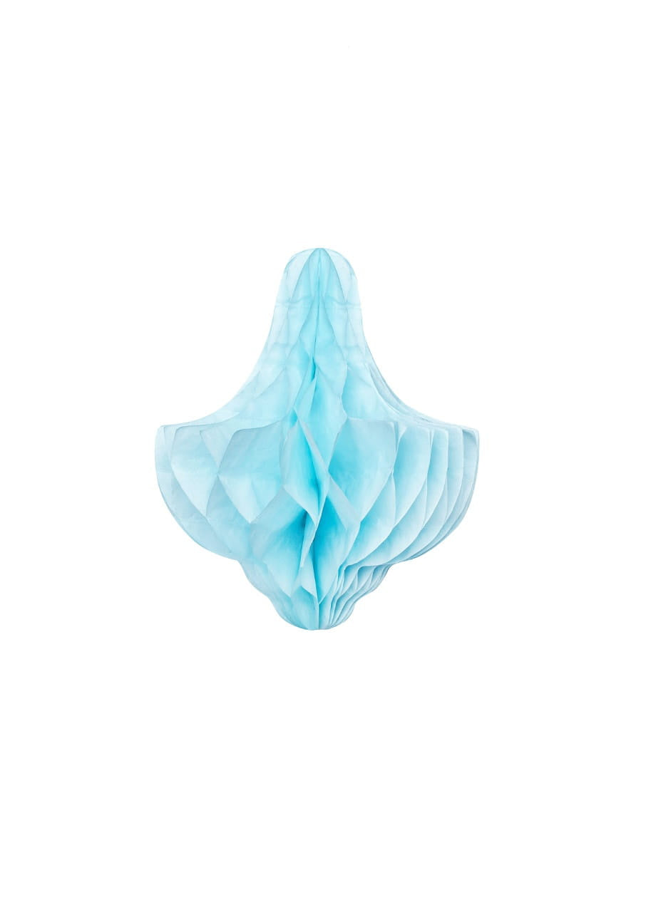 Rozete din hârtie CLOPOȚEL albastru 10 cm (5 buc.)