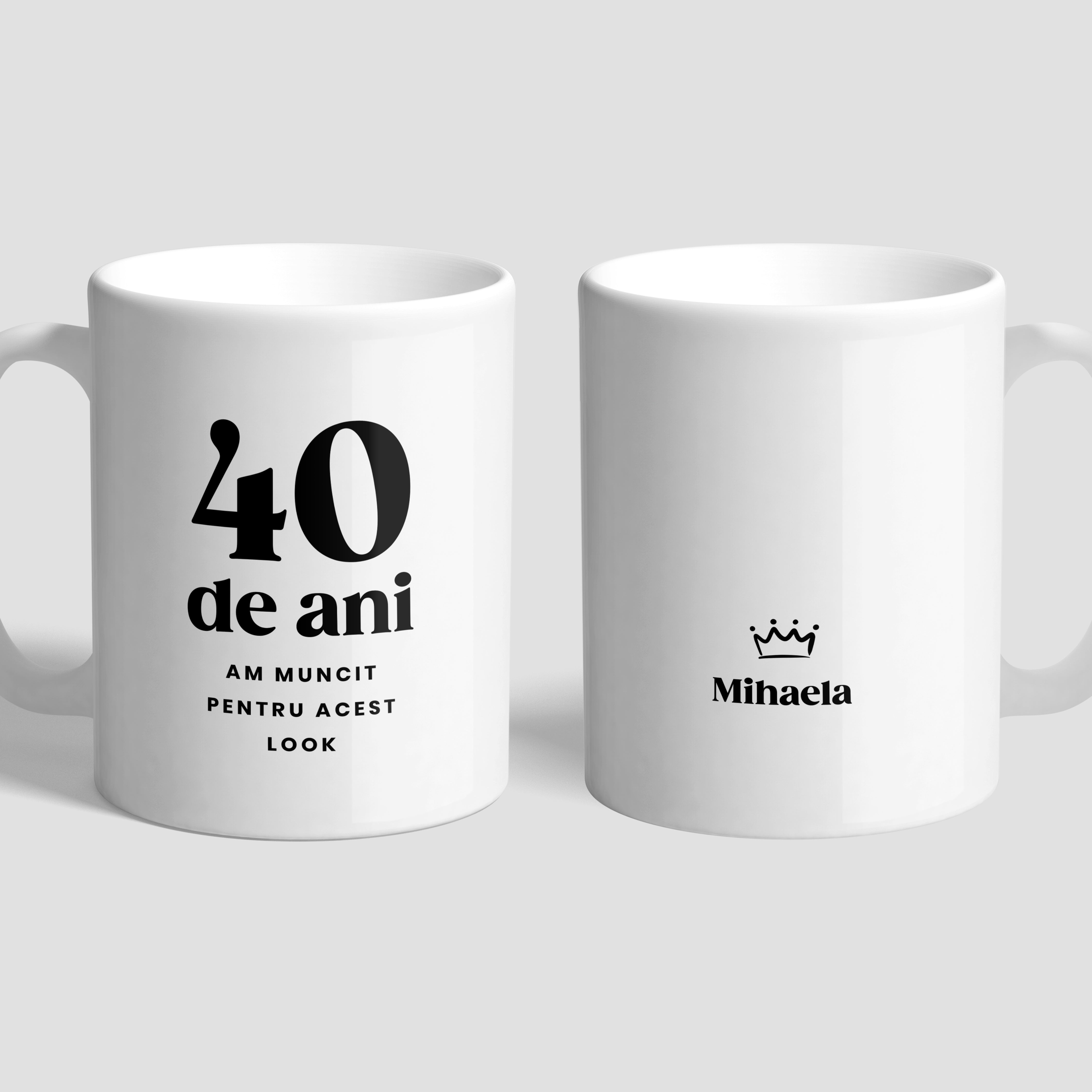 Ceramiczny kubek z personalizacją - prezent na 40 urodziny kubek z personalizacją na czterdziestkę 
