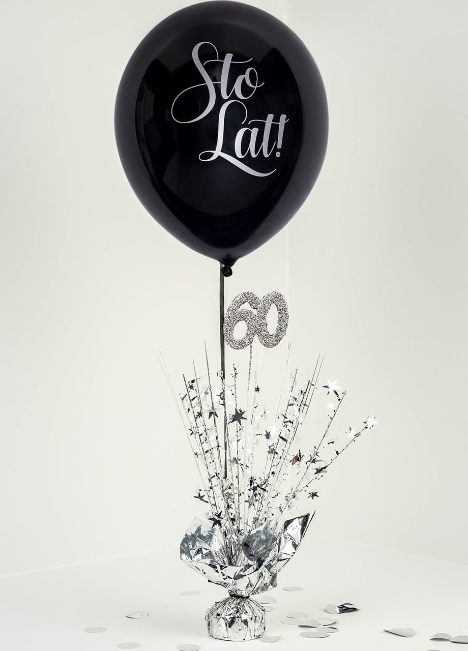 Decorațiune kaskadowa 60 ANI argintie