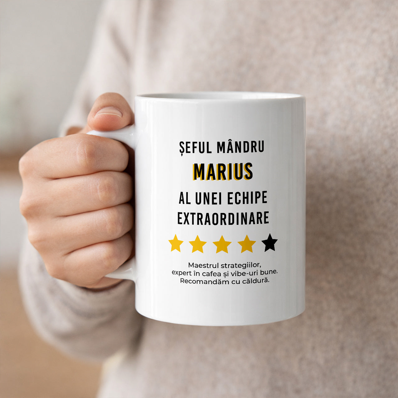 Cană pentru șef - cană personalizată