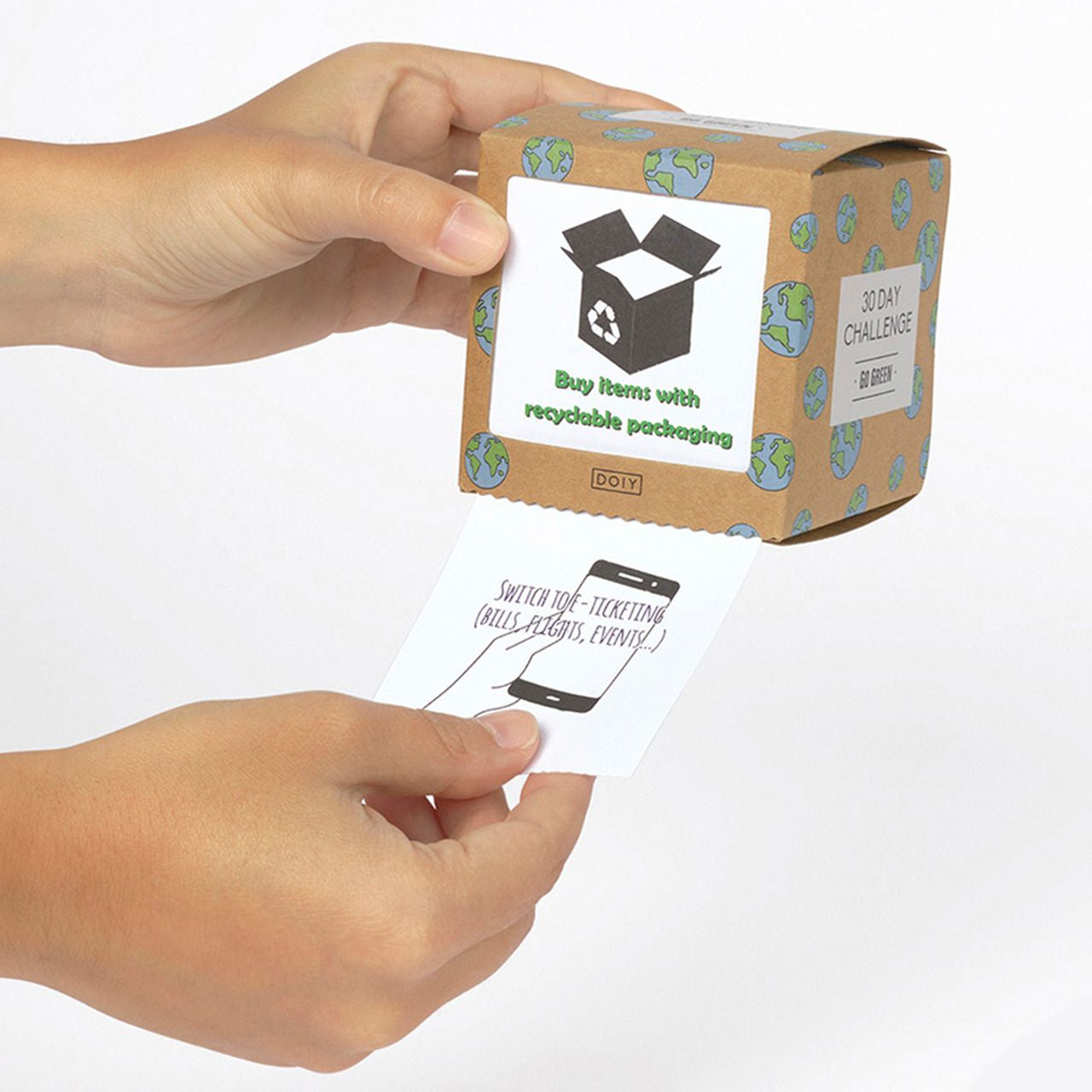 Set de cartonașe cu 30 de provocări ecologice – Go Green