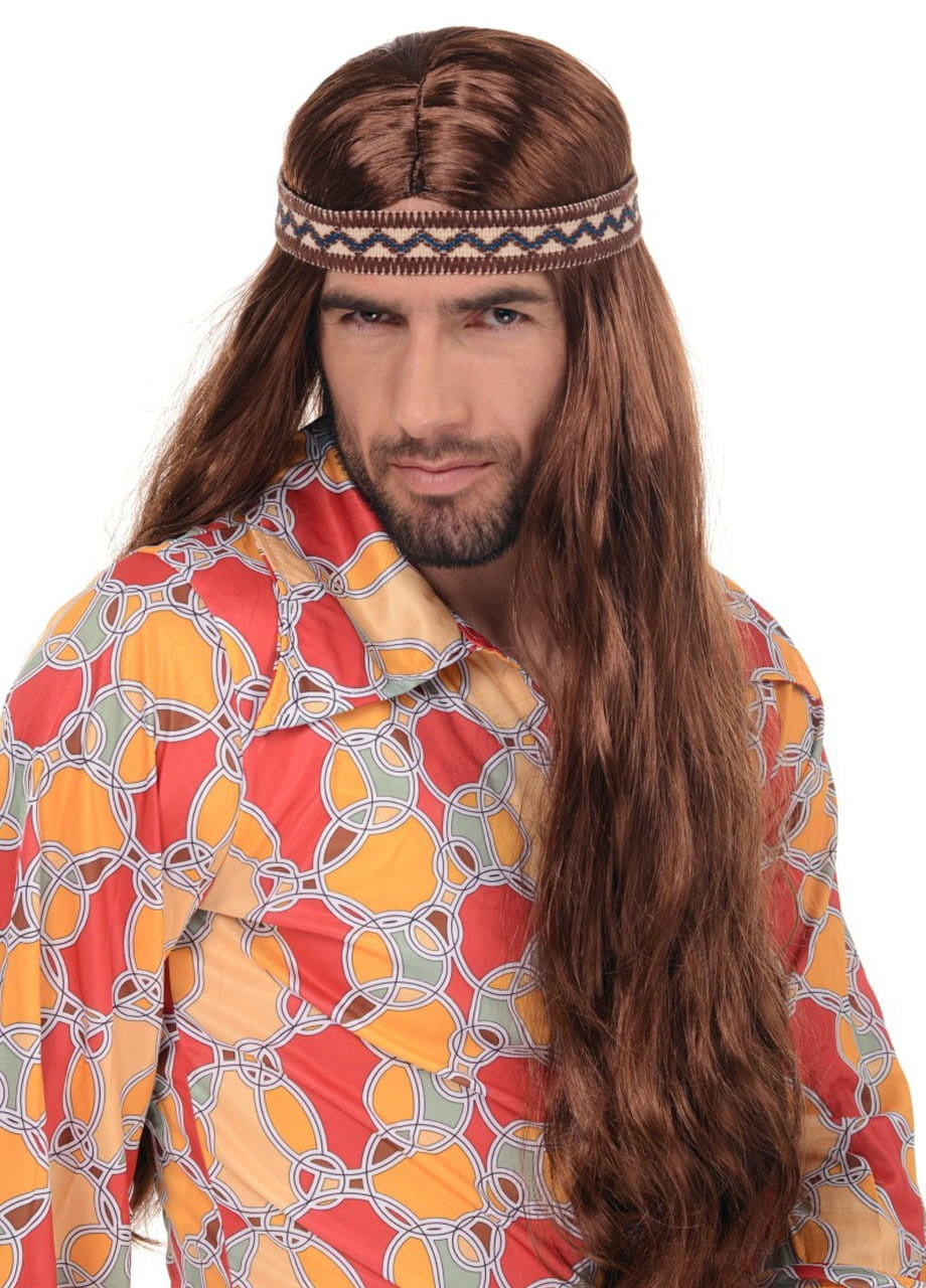 Perucă HIPPIE maro