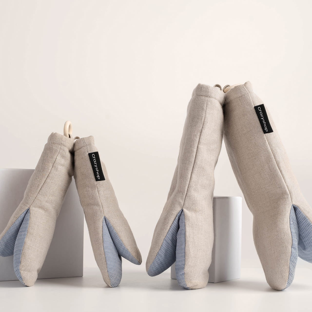 Kuchenna rękawica lniana - dla dziecka rękawice kuchenne prezent dla dziecka prezent dla małego kucharza