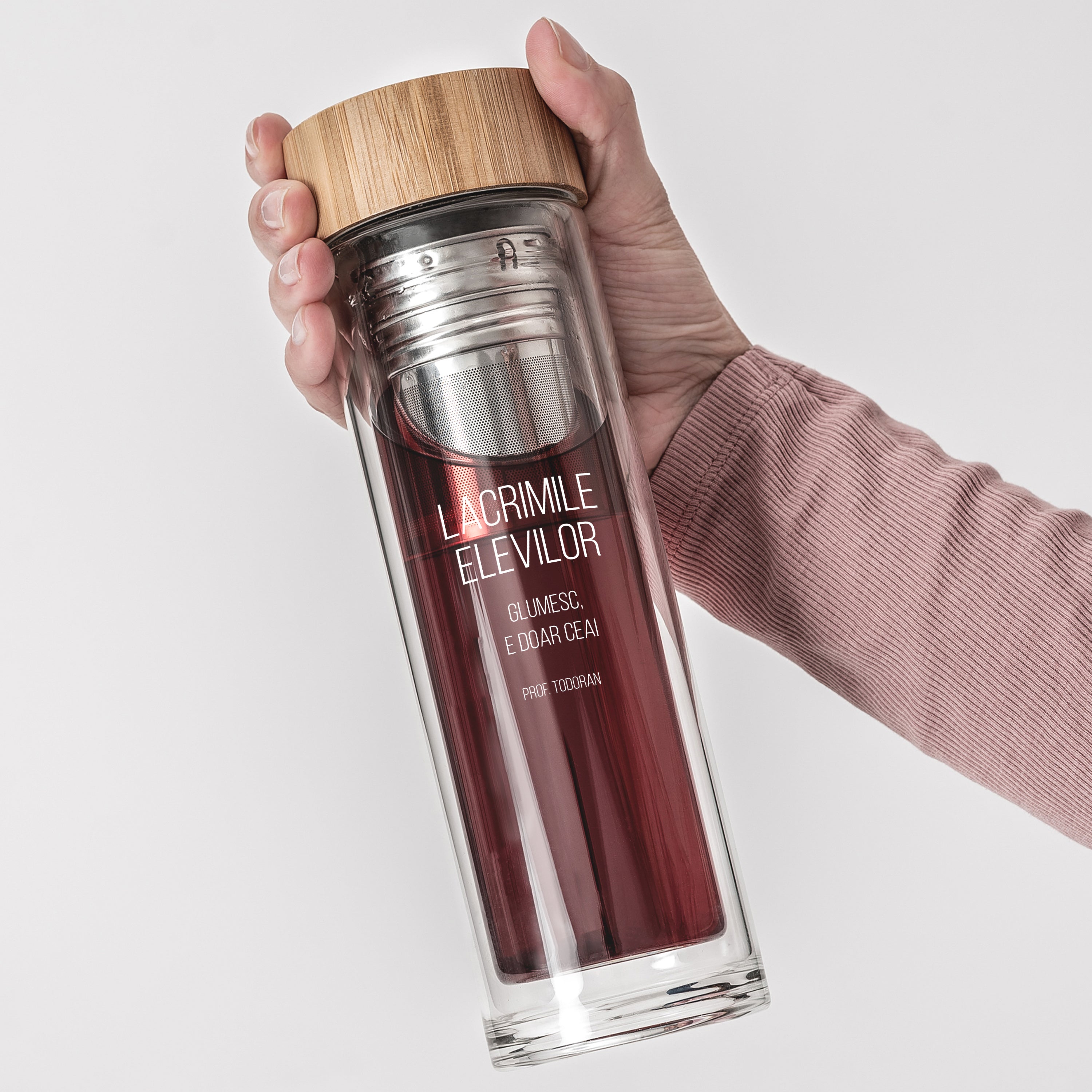 Bidon dla nauczyciela ze śmiesznym napisem - łzy uczniów bidon na prezent prezent na dzień nauczyciela