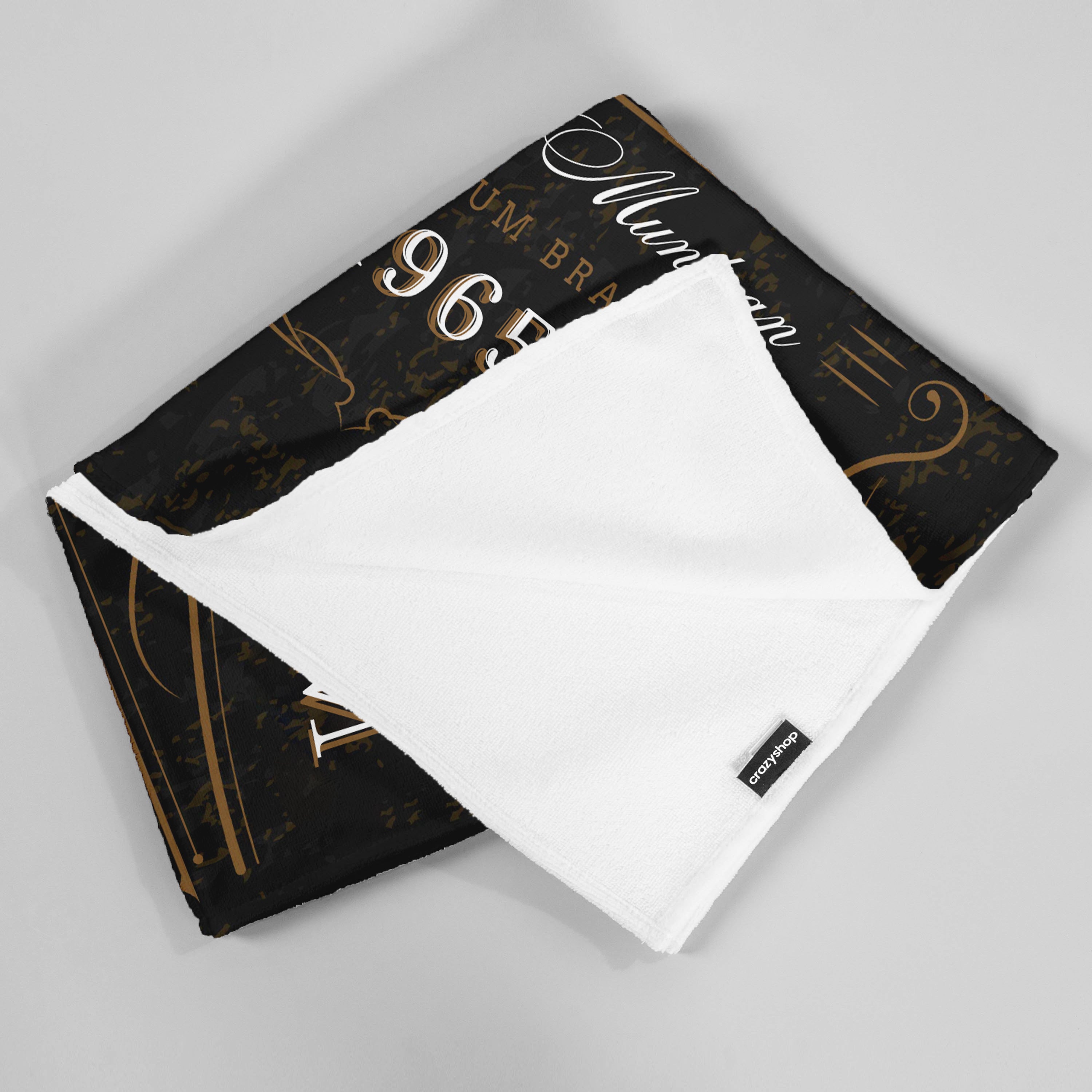 Ręcznik z oryginalnym nadrukiem - prezent dla miłośnika whisky prezent dla niego na urodziny