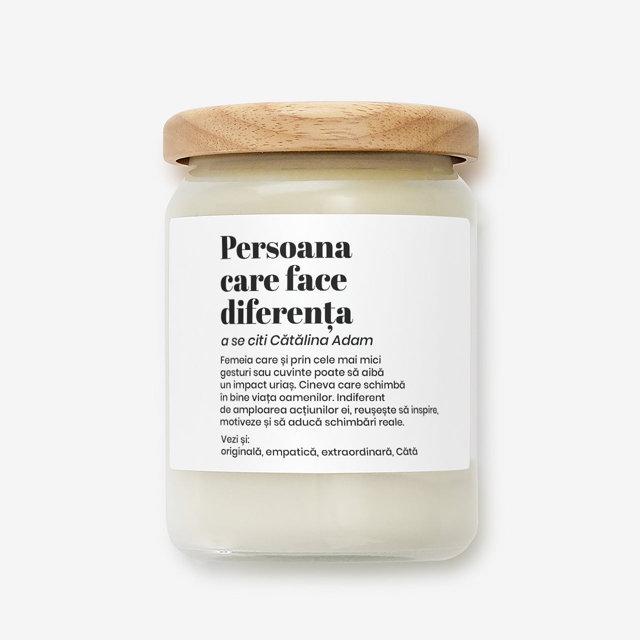 Wyjątkowa świeca dla wyjątkowej osoby prezent dla wyjątkowej osoby świeca personalizowana