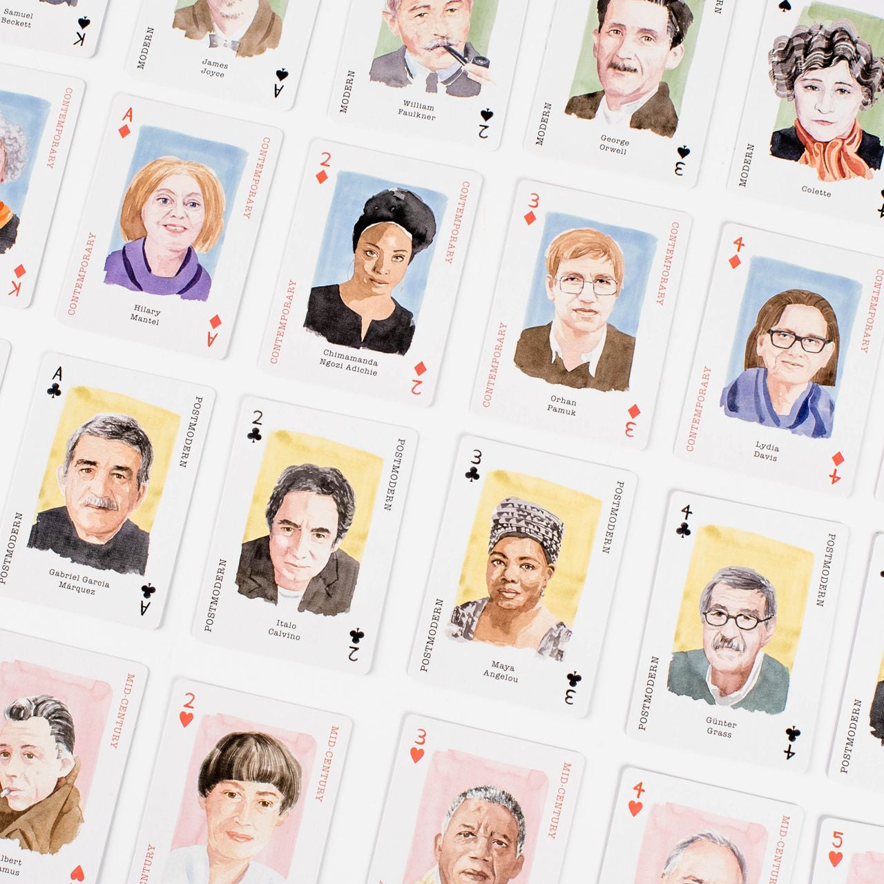 Cărți de joc Writers Genius