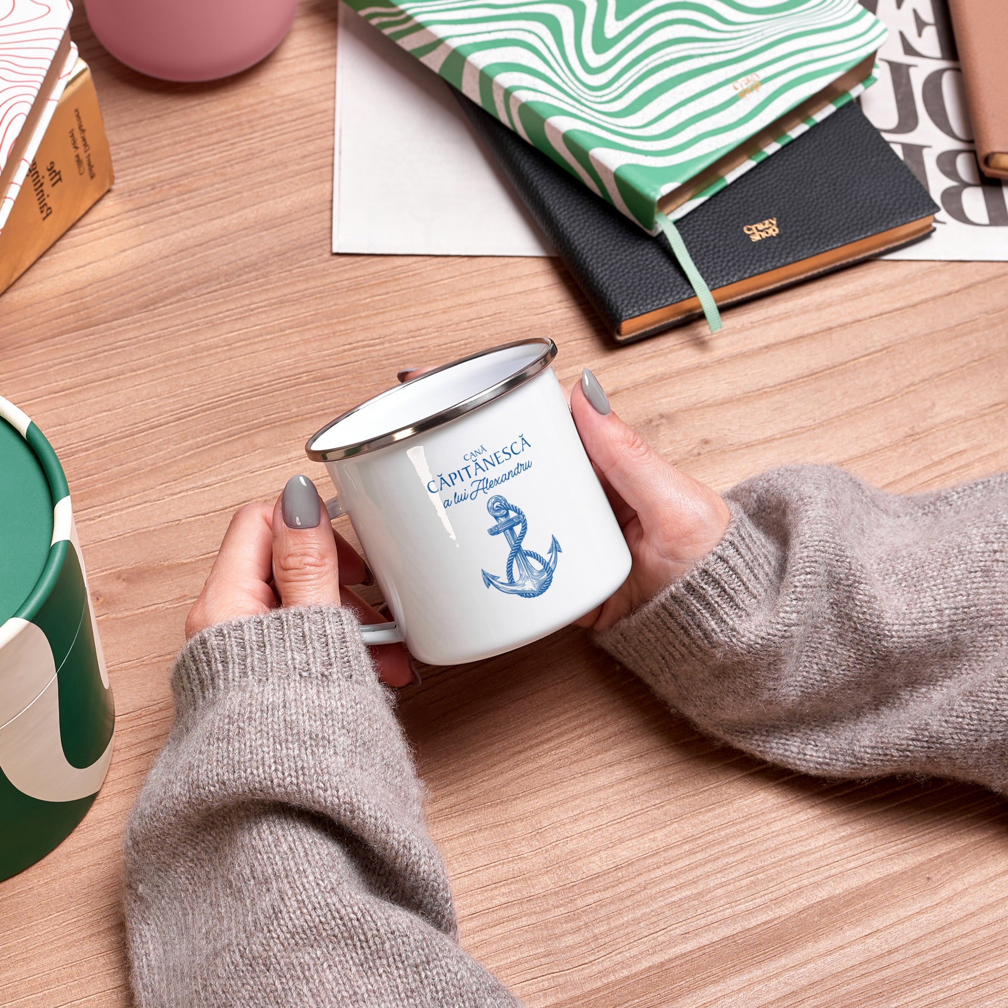 Kapitański kubek dla żeglarza prezent dla żeglarza kubek żeglarski prezent dla mężczyzny