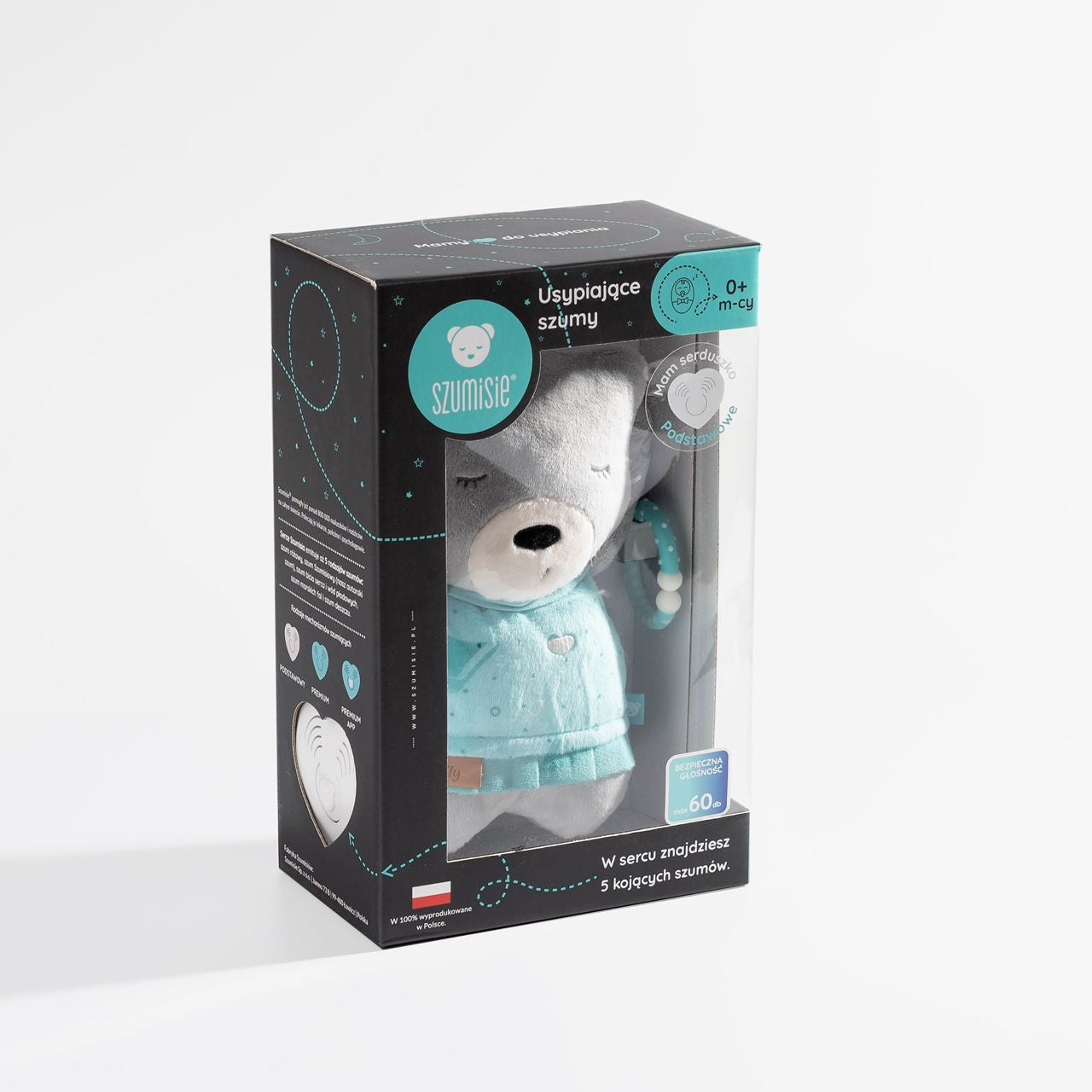 Jucărie de plus cu sunete albe pentru bebeluși