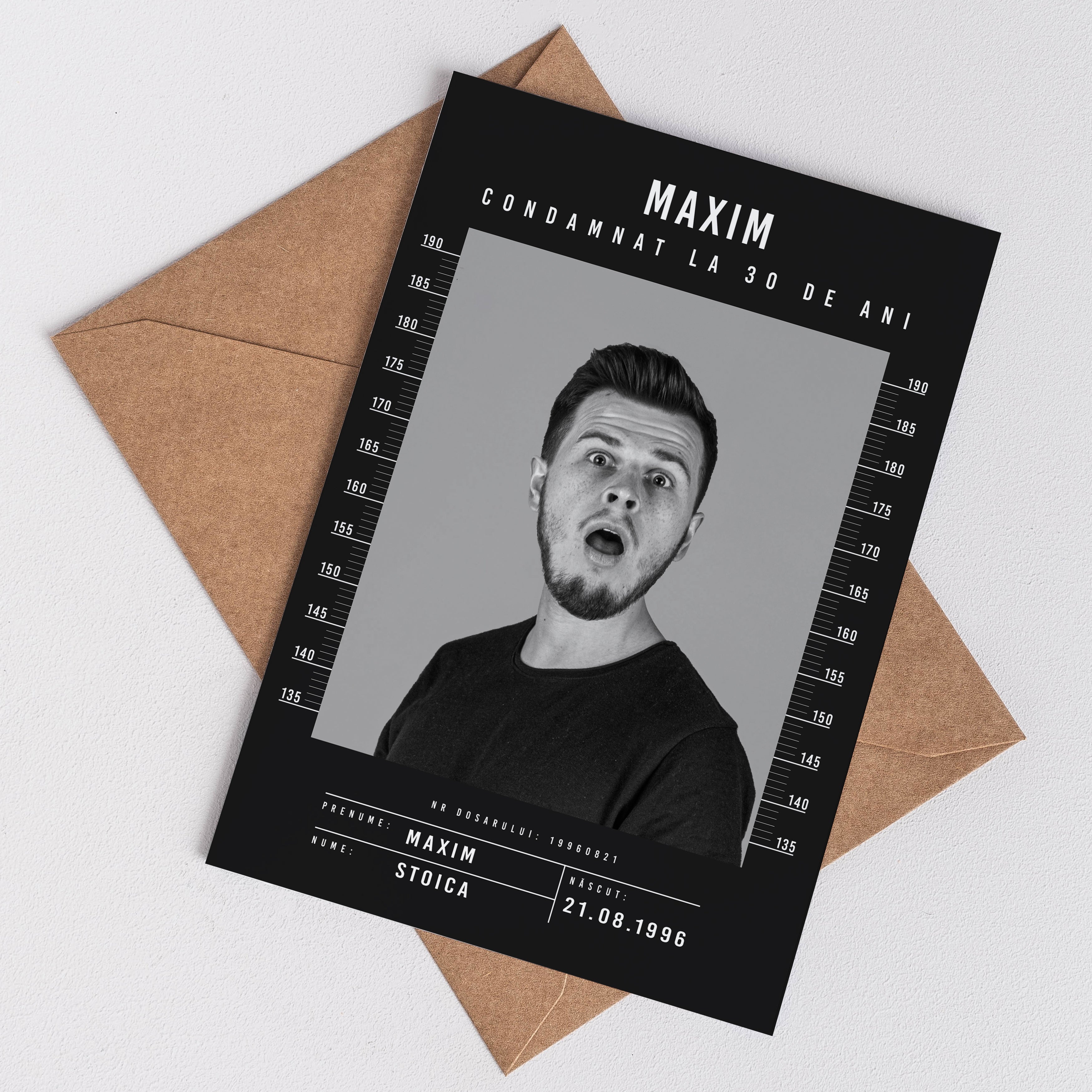 Felicitare personalizată pentru aniversarea de 30 de ani