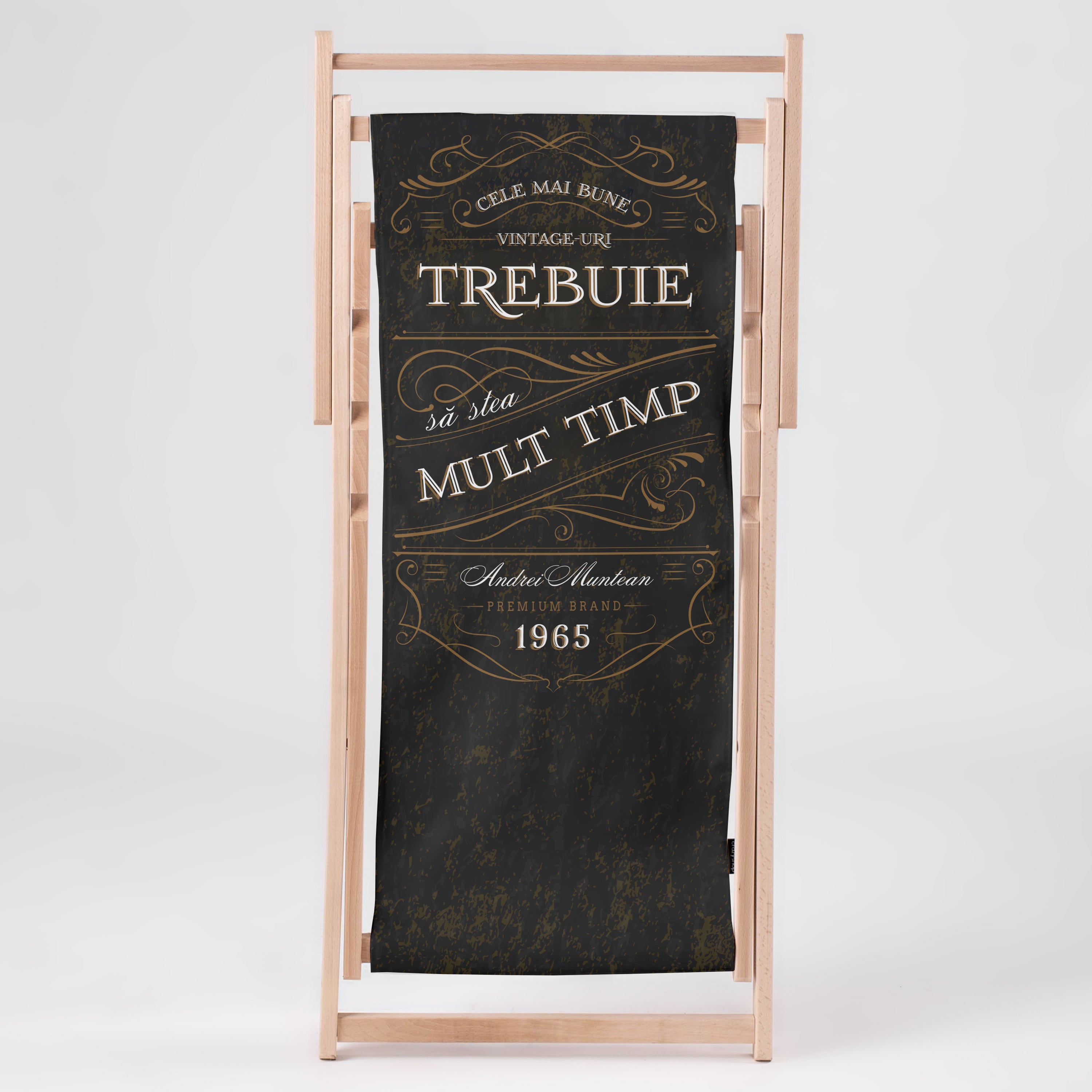 Leżak personalizowany - prezent dla mężczyzny leżak ogrodowy prezent dla męża na urodziny