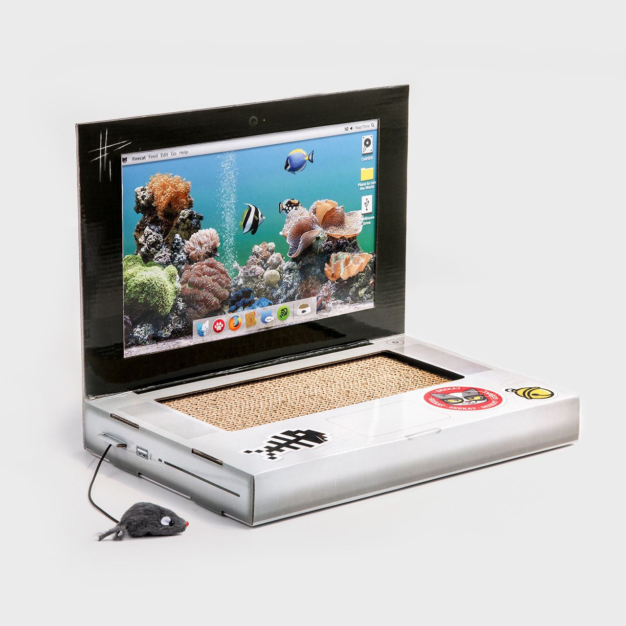 Jucărie din carton pentru pisici - Laptop