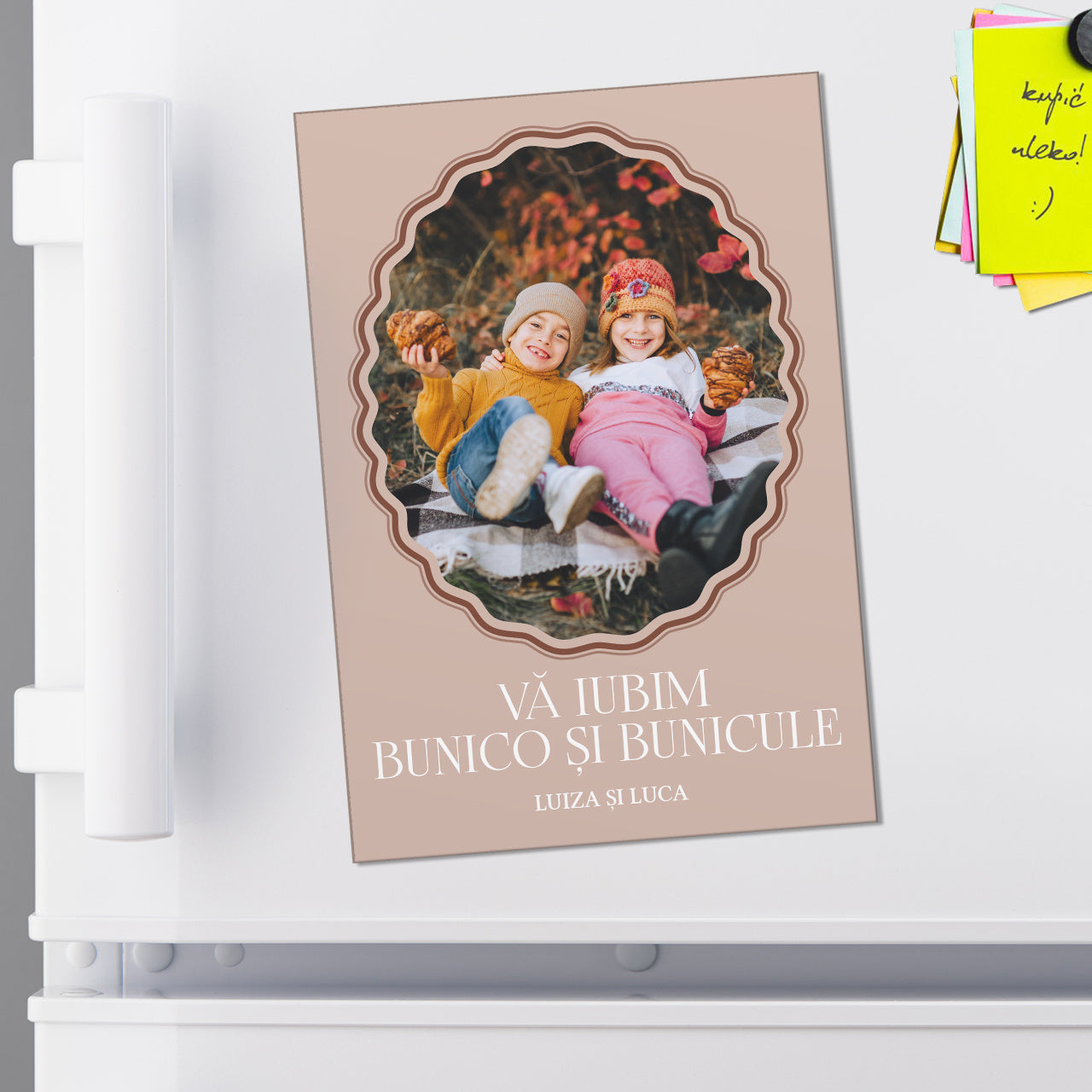Magnet pentru Bunica și Bunicul cu fotografie