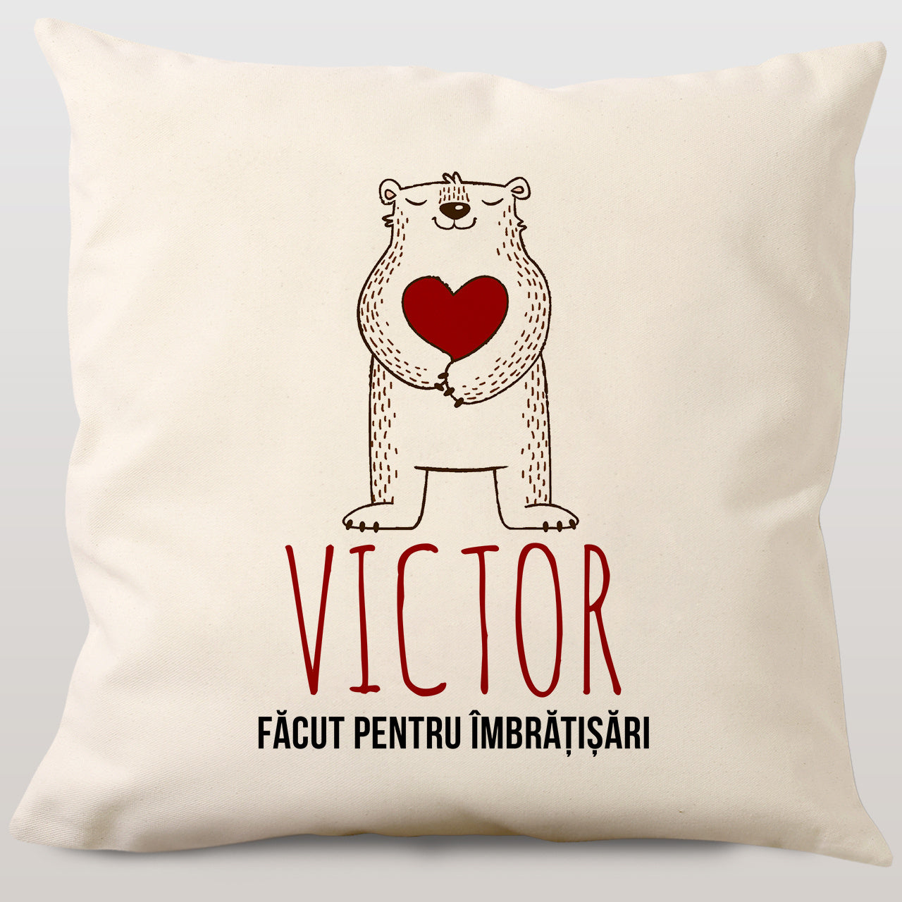 Personalizowana poduszka Miś prezent dla ukochanego poduszka z misiem prezent dla chłopaka 