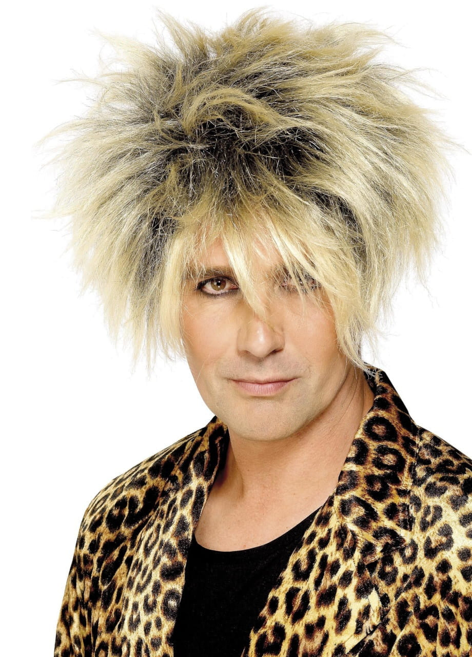 Perucă pentru bărbați WILD BOY anii ’80 blond