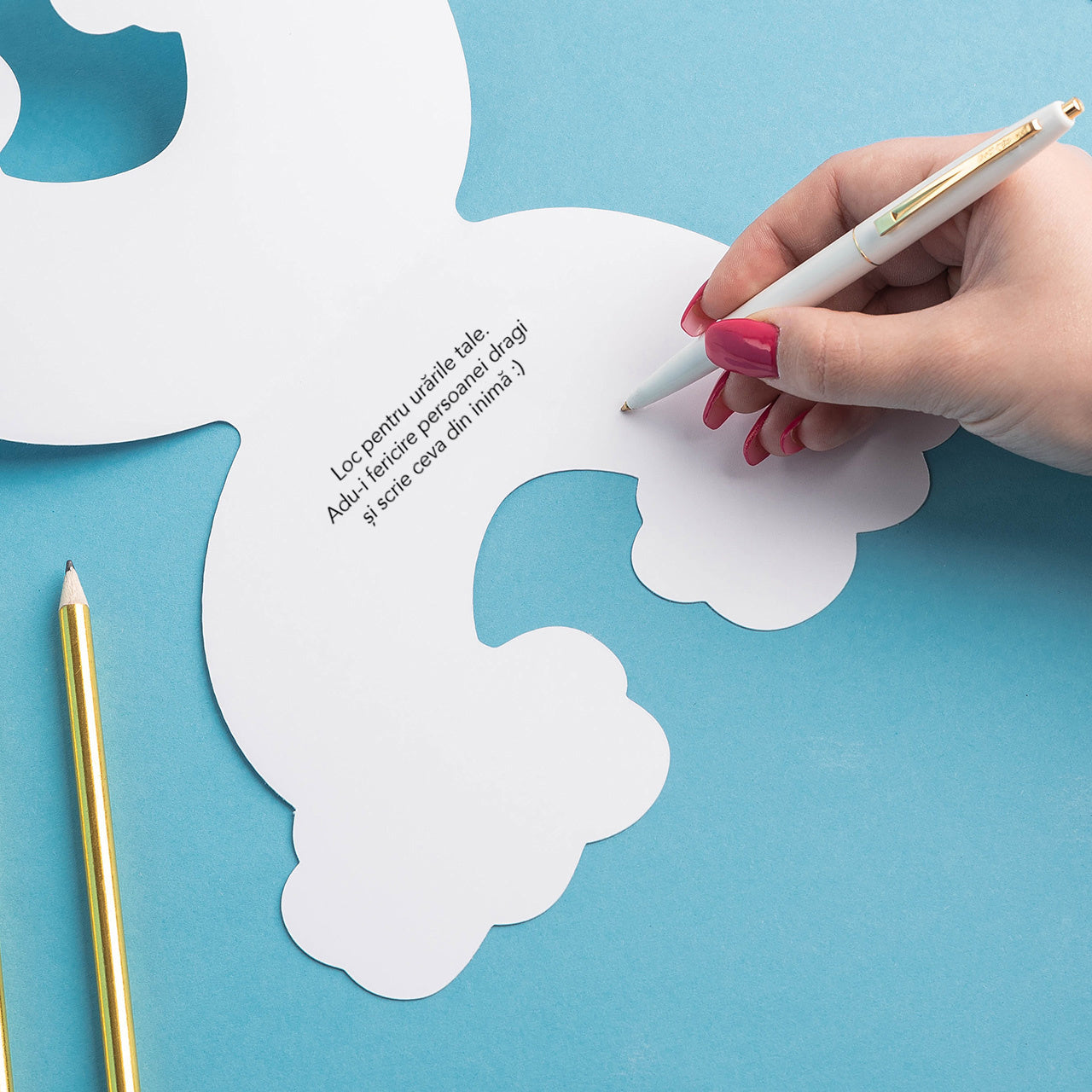 Personalizowana kartka urodzinowa - tęcza kartka na prezent dodatek do prezentu urodzinowego