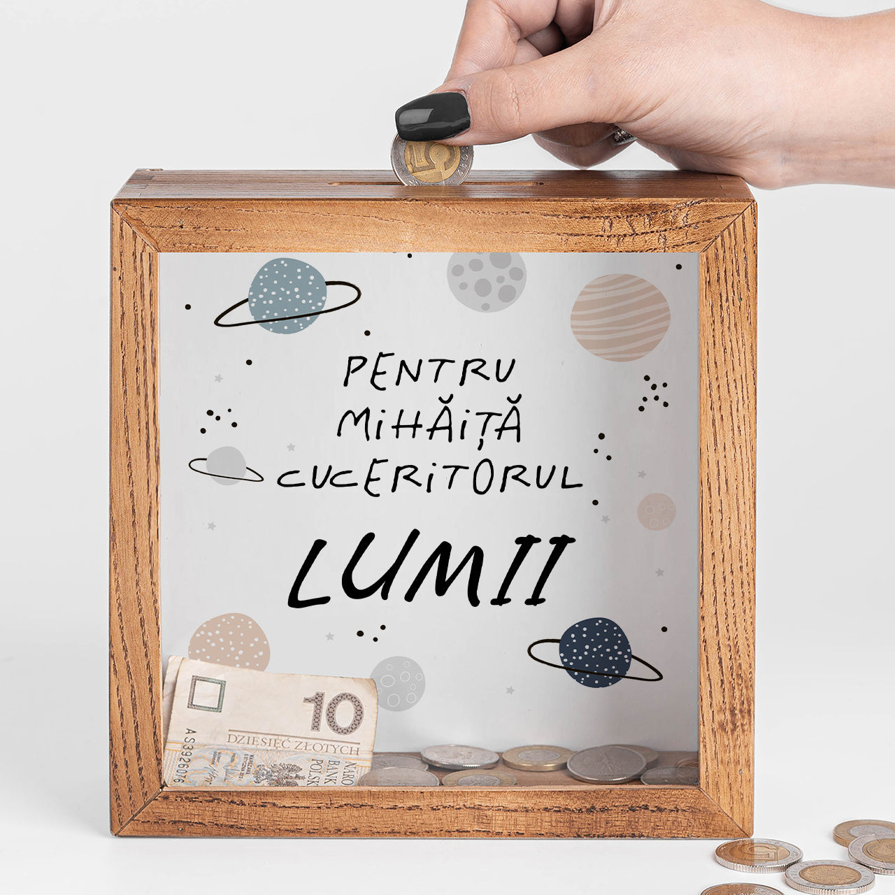 Personalizowana skarbonka na prezent dla chłopca skarbonka dla chłopca prezent na urodziny dla chłopca