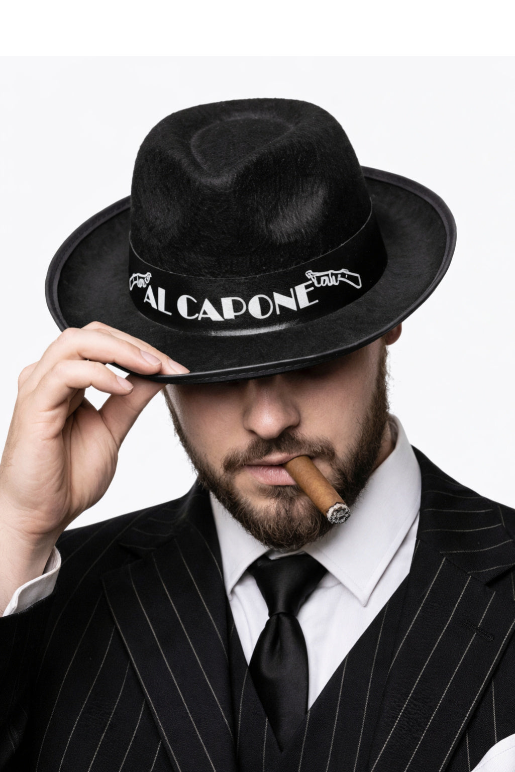 Pălărie de gangster AL CAPONE negru