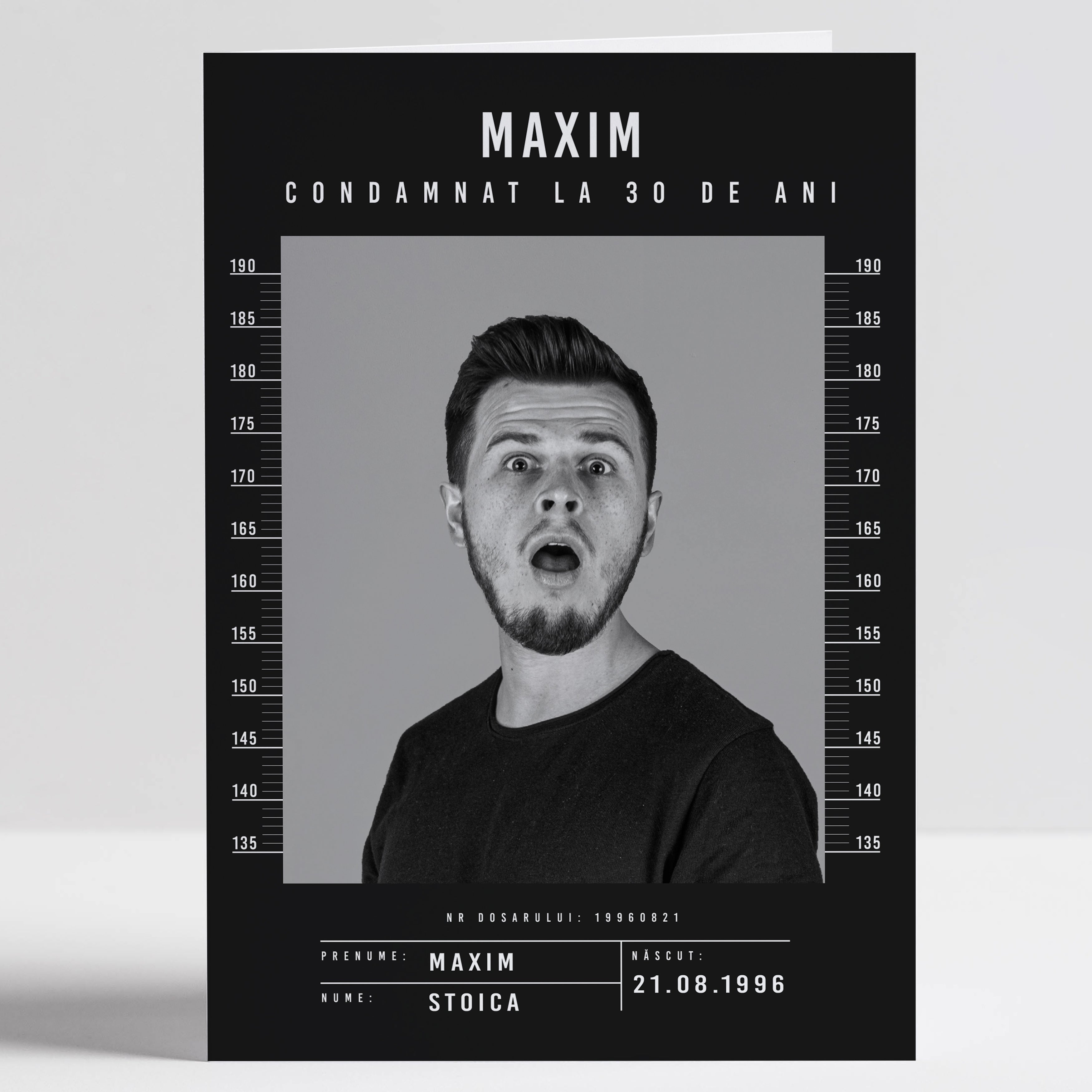 Felicitare personalizată pentru aniversarea de 30 de ani