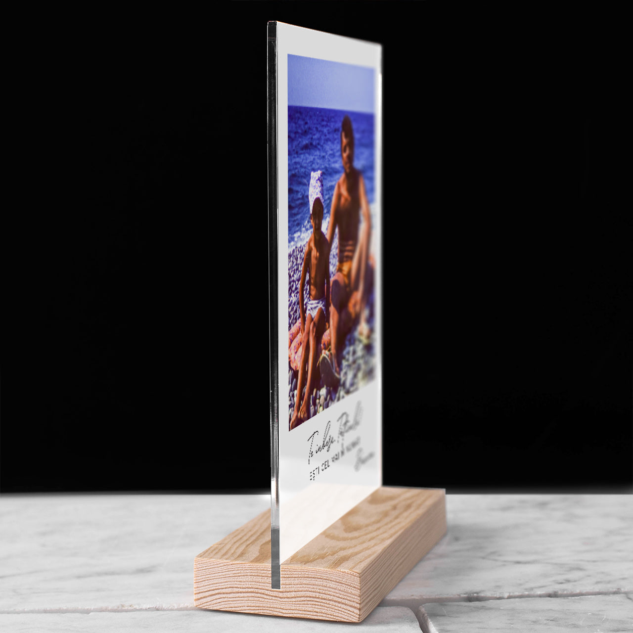 Statuetă cu fotografie pentru tată