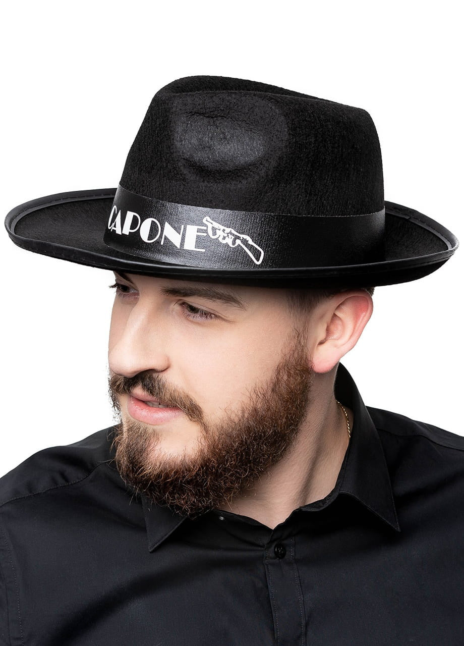 Pălărie de gangster AL CAPONE negru