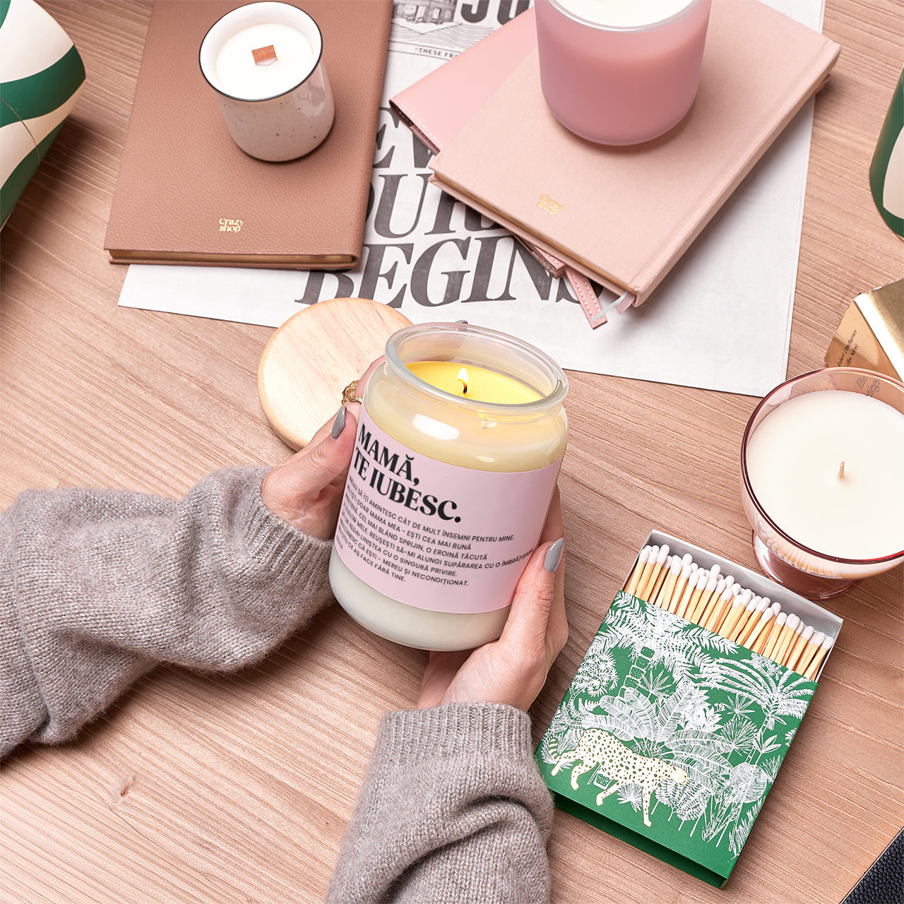 Świeca z dedykacją dla mamy - prezent na Dzień Mamy świeczka personalizowana dla mamy prezent na Dzień Matki
