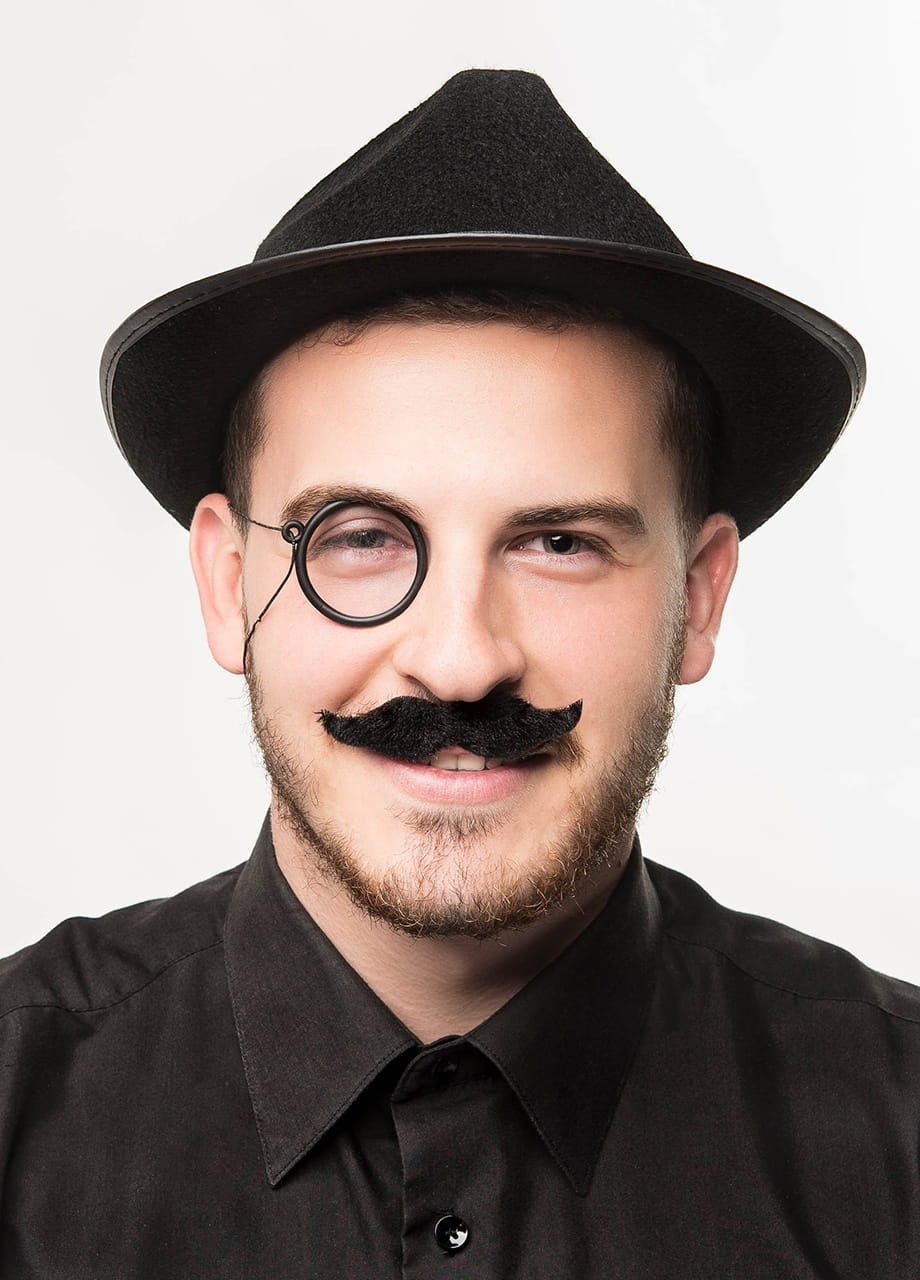 Monokl și mustață falsă set ANII ’20