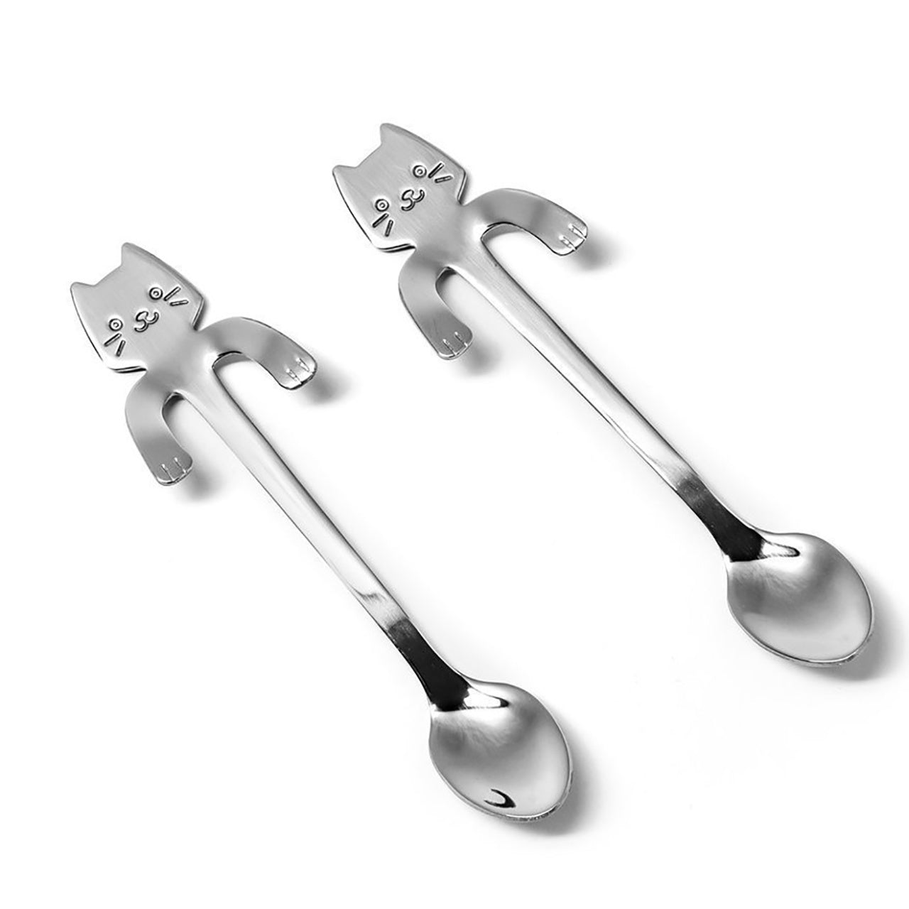 Set 2 lingurițe Pisici – Cadou Iubitor de Pisici.