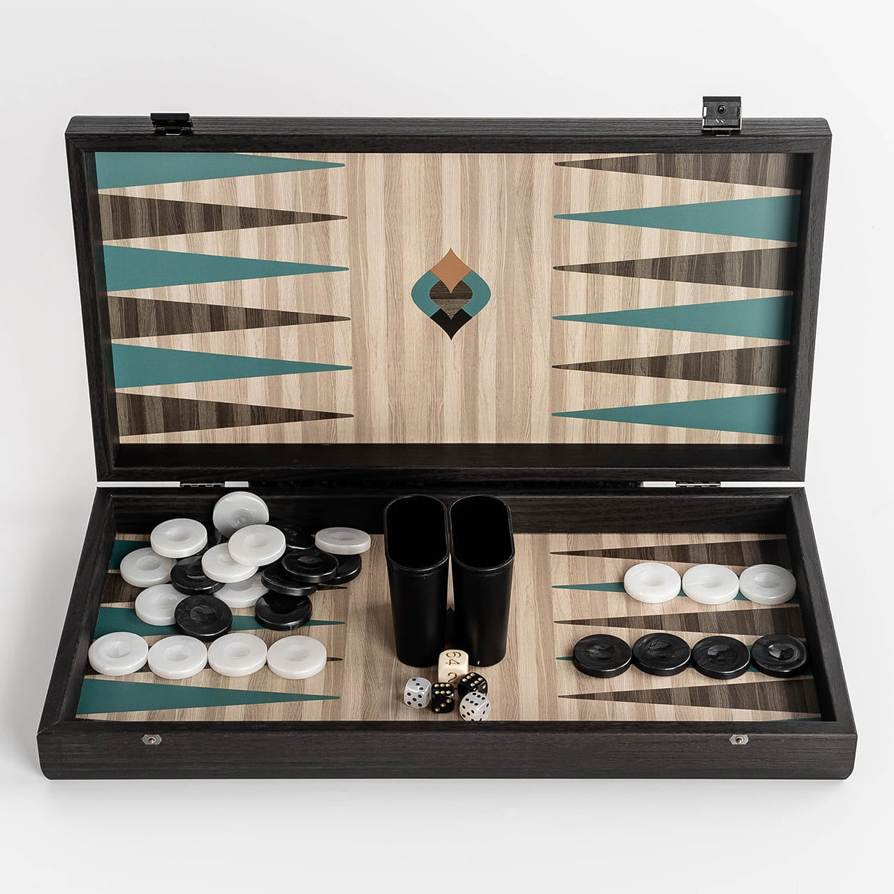 Planszowa gra tryktrak - ręcznie robiona gra rodzinna prezent dla rodziny prezent na parapetówkę