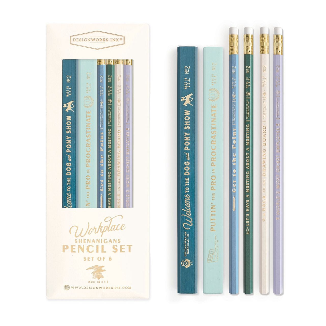 Komplet ołówków na prezent da pracownika Workplace zestaw ołówków