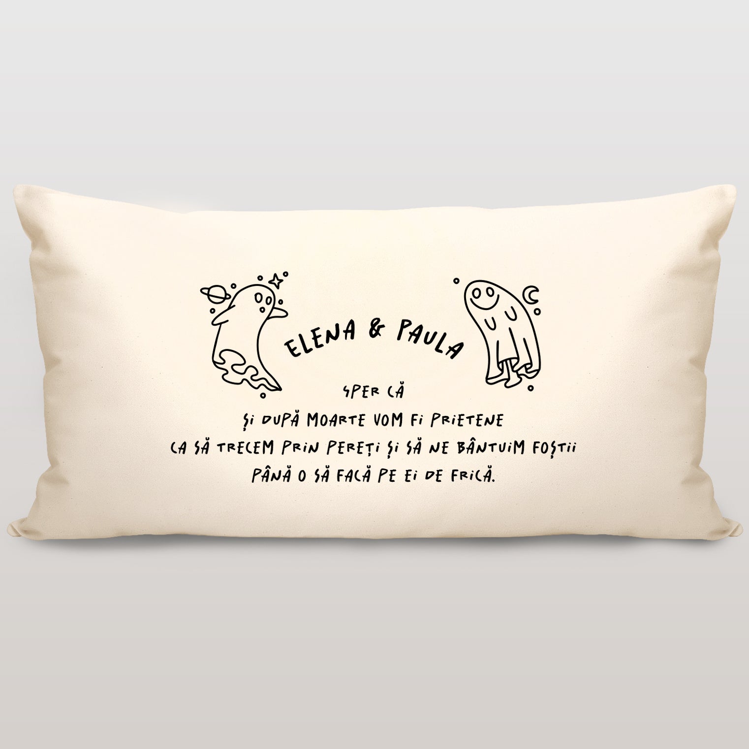 Pernă personalizată pentru prietenă - Prietenie dincolo de moarte