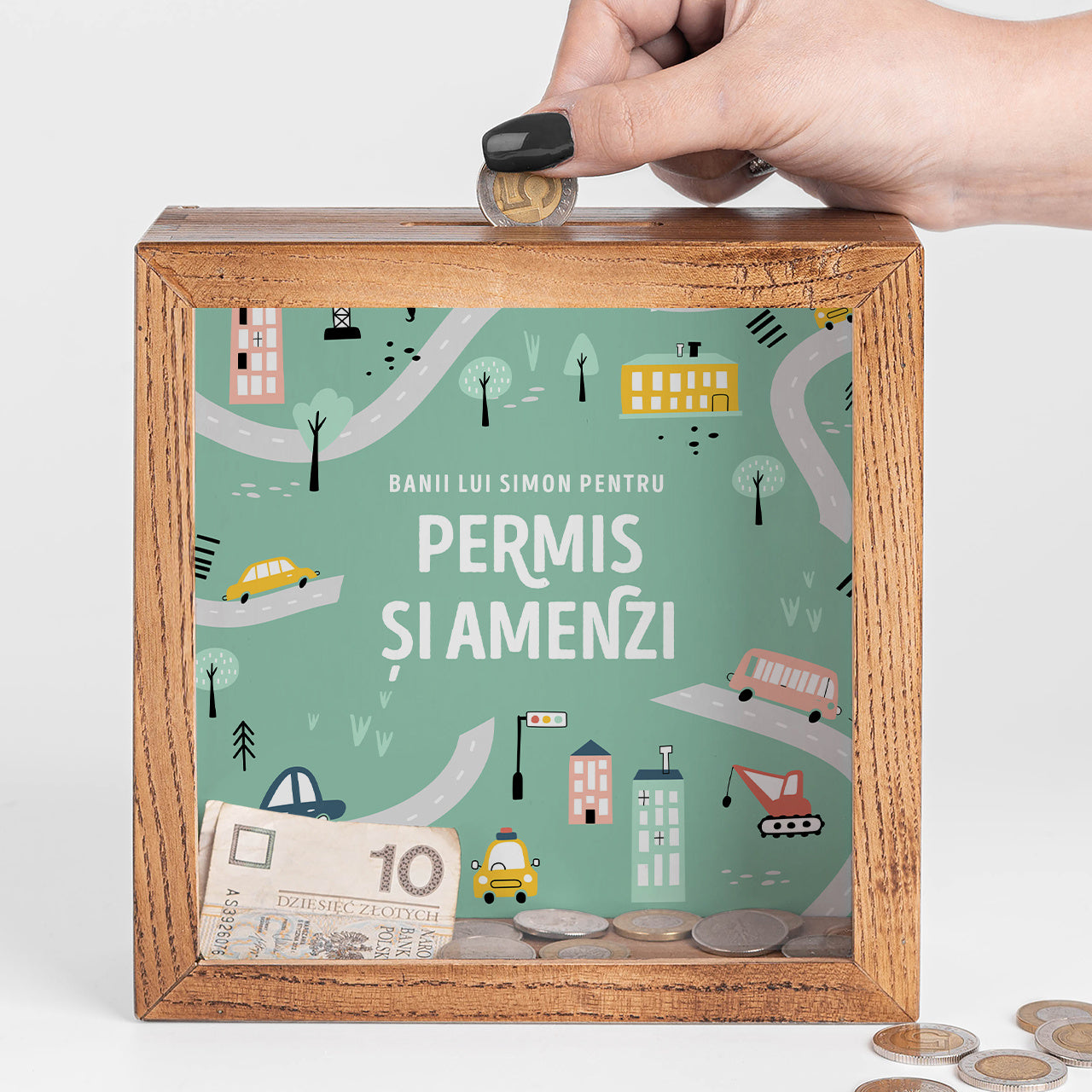 Skarbonka na prawo jazdy - prezent na 18 urodziny skarbonka na 18 urodziny prezent na 18