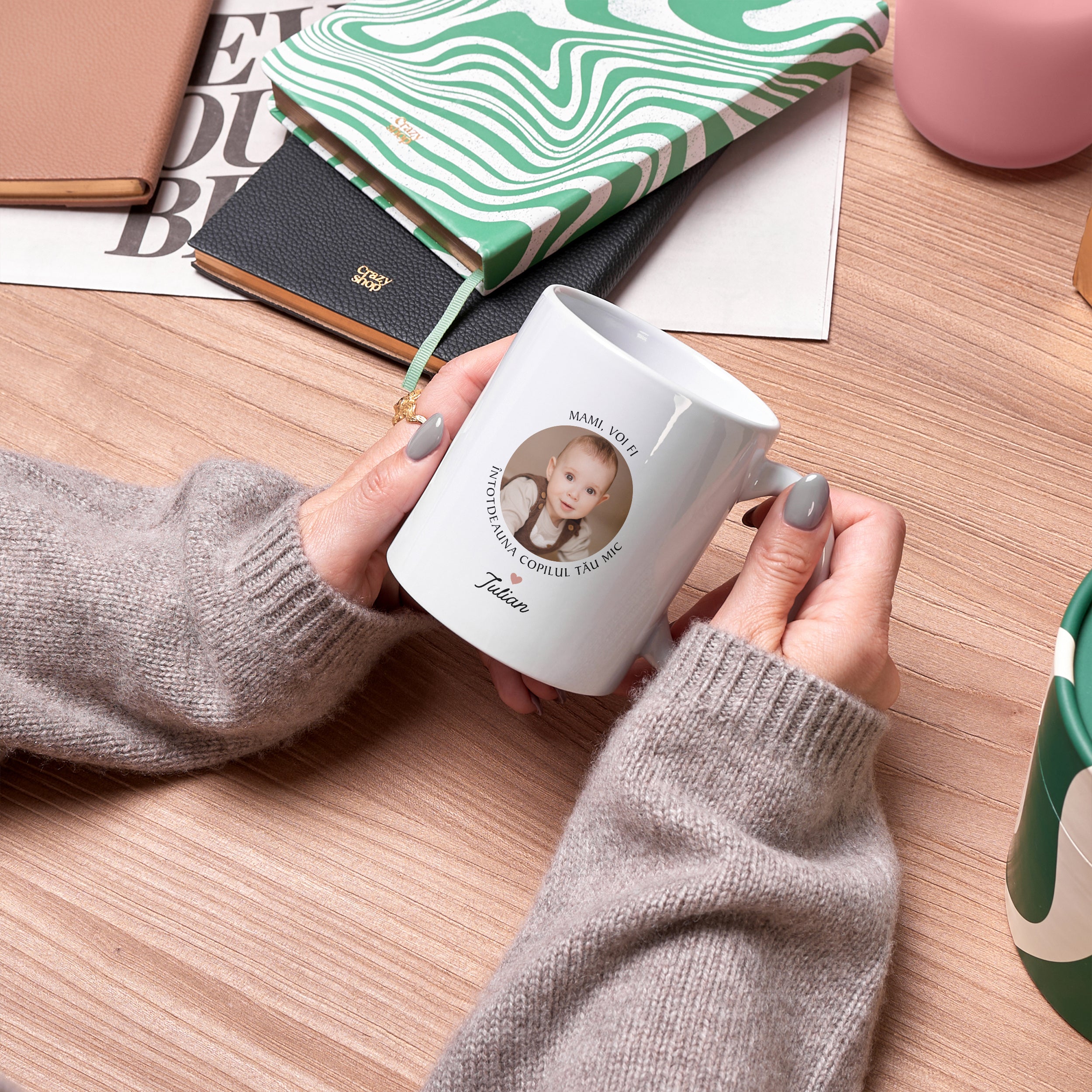 Kubek ze zdjęciem dziecka - prezent dla młodej mamy kubek dla mamy kubek na dzień mamy prezent dla mamy